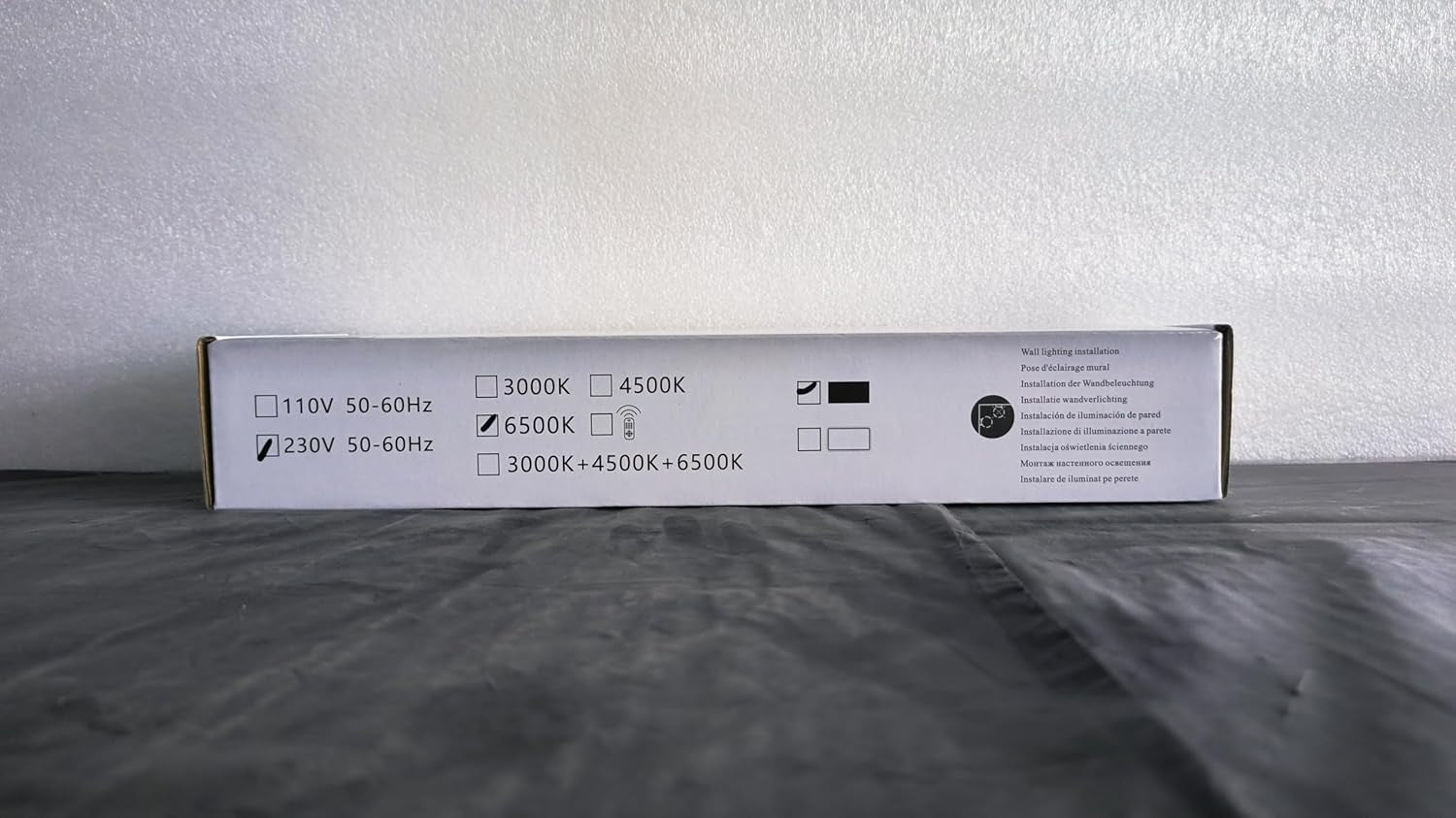 Applique Da Parete Interno, 16W Lampada Da Parete Moderno, Luce Fredda 6500K 1800LM Lampada a Muro per Camera Da Letto, Soggiorno, Corridoio, Scale, 45CM