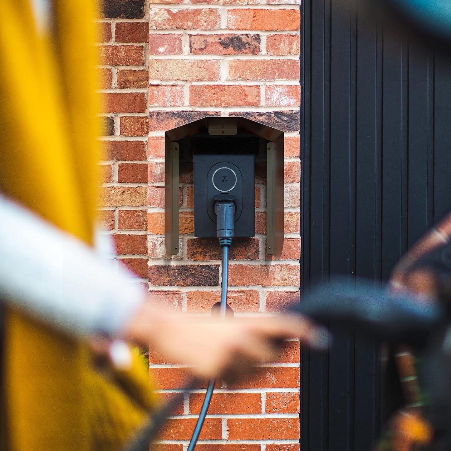 Wallbox Protezione Dalle Intemperie per Stazione Di Ricarica per Auto Elettriche | Tetto Di Protezione Dal Sole E Dai Raggi UV | Wallbox Copertura Antipioggia in Acciaio Inox per Colonnina