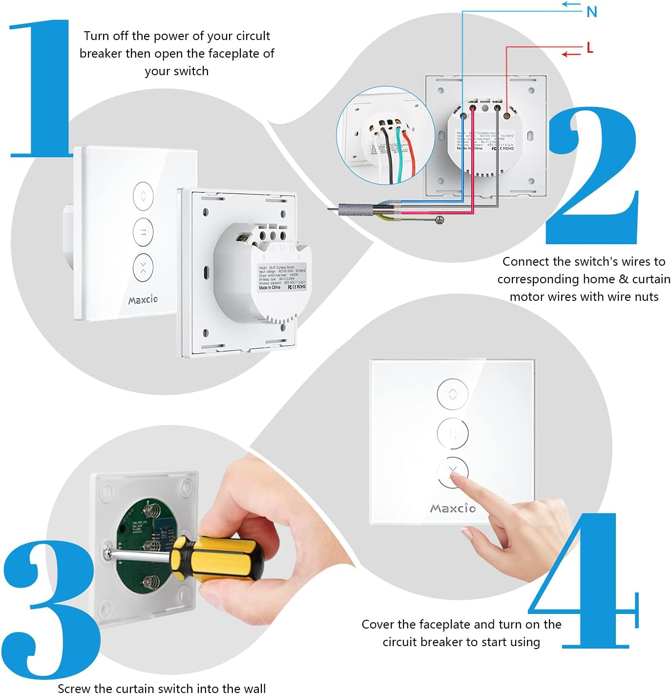 Curtain Switch-Z 1 2 4 P (2 Pezzi)