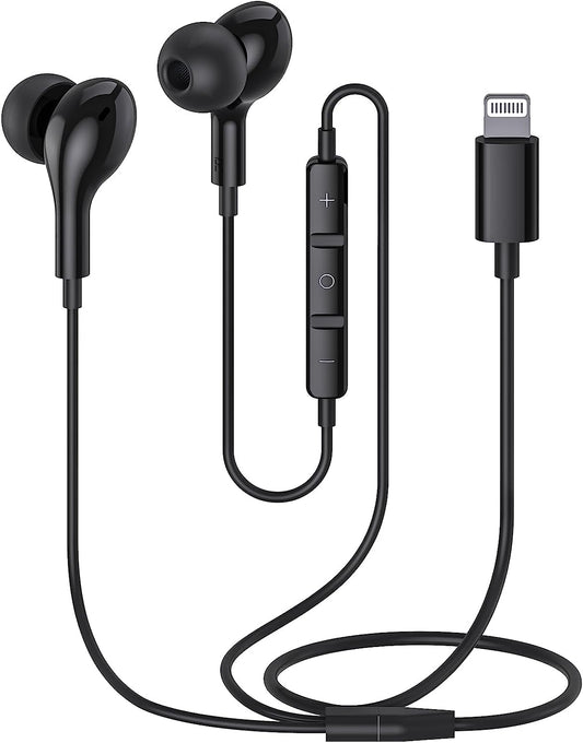 Auricolari per Iphone 14,Cuffie per Iphone 13,Mfi Certified Magnetico Hi-Fi Stereo In-Ear Auricolari Iphone, Cuffie Iphone Con Filo Con Microfono Compatibili per Iphone 14 13 13Pro 12 11 X Xr(Nero)