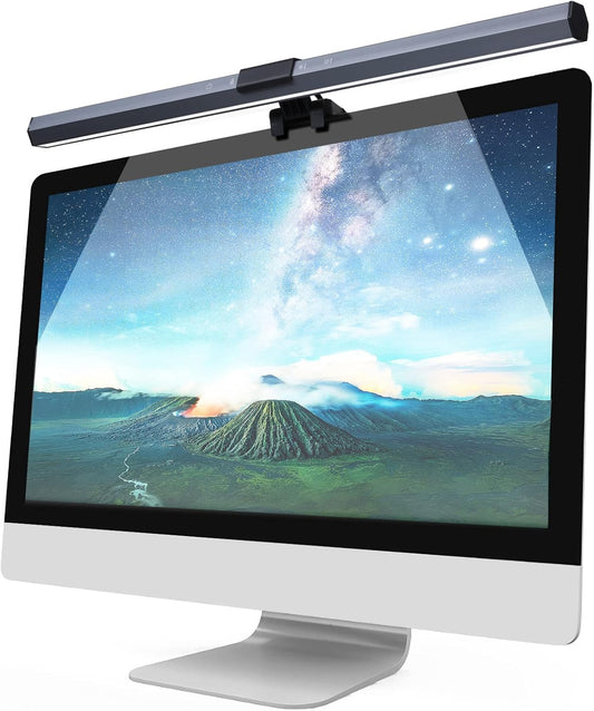 Lampada Monitor PC Computer, Luce Di Lettura a LED, Luce USB, Con Controllo Touch Screen, 3 Tipi Di Temperatura Del Colore Della Luce, Luminosità Regolabile, Protezione per Gli Occhi