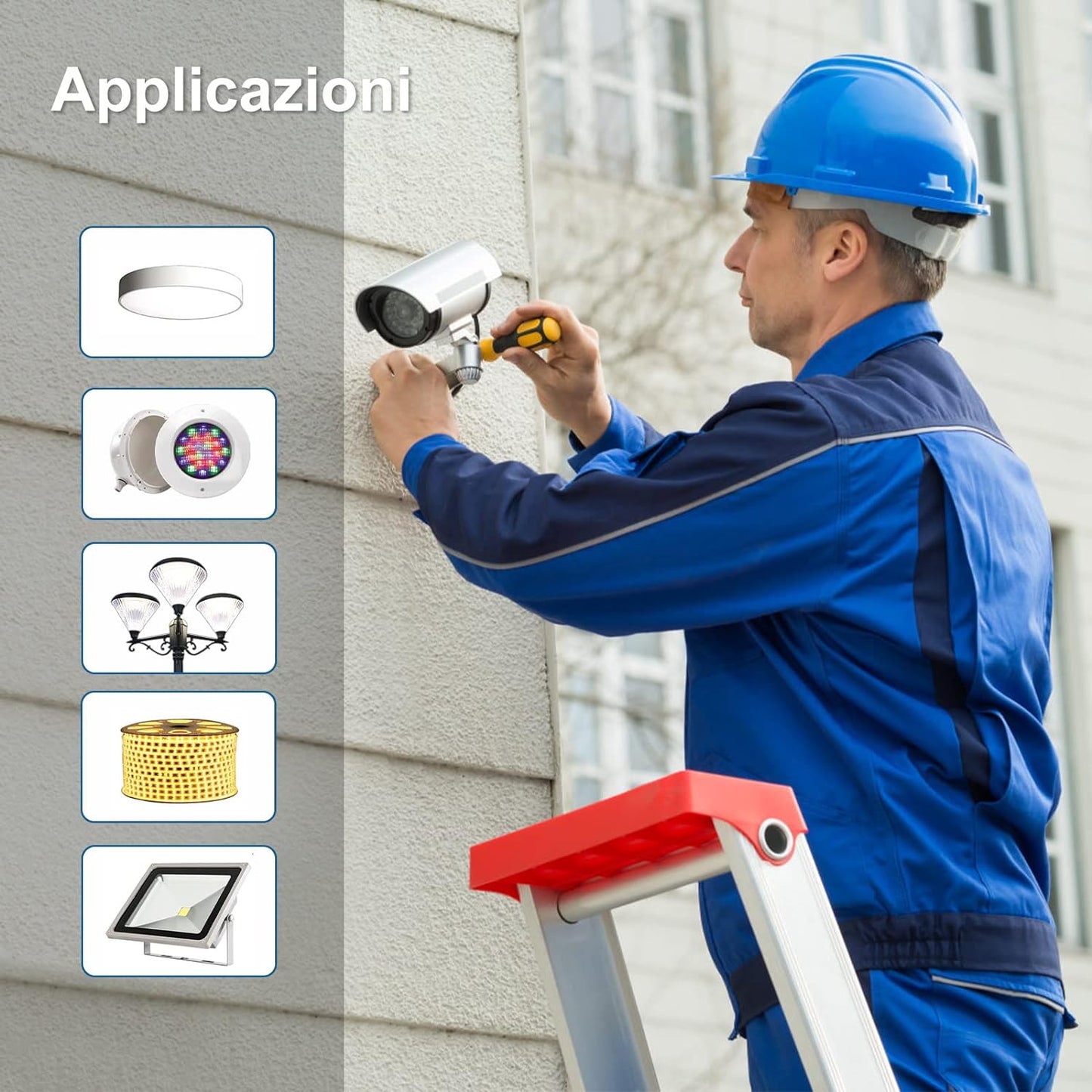 IP67 Impermeabile Trasformatore LED 24V 150W Alimentatore LED 6.25A, Trasformatori 220V a 24V DC Slim Tensione Costante Switching Driver LED, per Striscia LED Lampadine LED G4 GU5.3 MR11 MR16