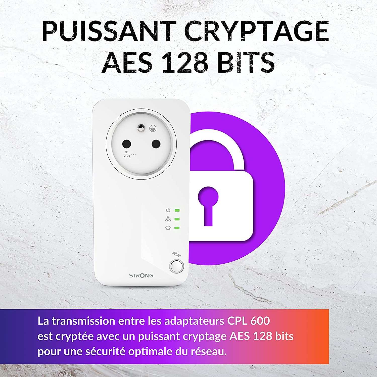 Confezione Da 2 Prese CPL Da 600 Mbps, Presa Filtrata E Porta Ethernet, Compatibile Con Box Internet, Ideale per Multitv, Nessuna Configurazione, Pronta All'Uso (2 CPL600 Mbt/Porta RJ45)