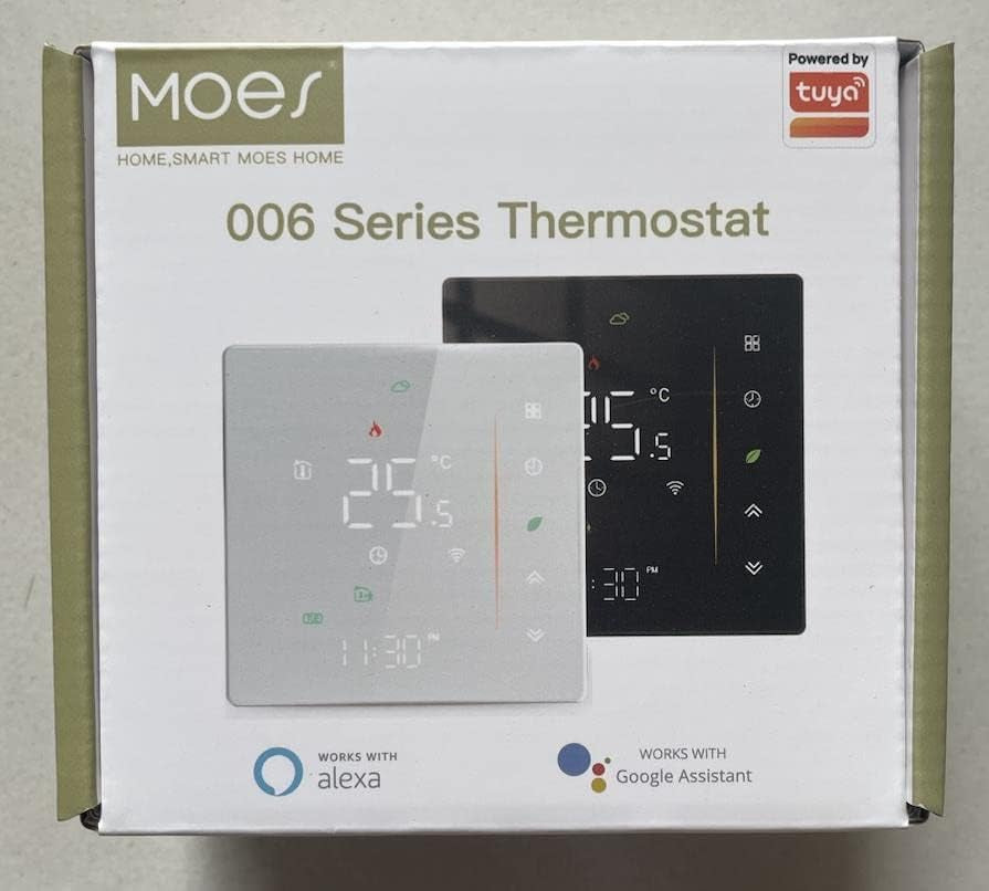 Termostato Wifi Regolatore Di Temperatura Ambiente Programmabile per Caldaia a Gas Temperatura Umidità Tuya/Smart Life APP Controllo Wireless Alexa/Google Home