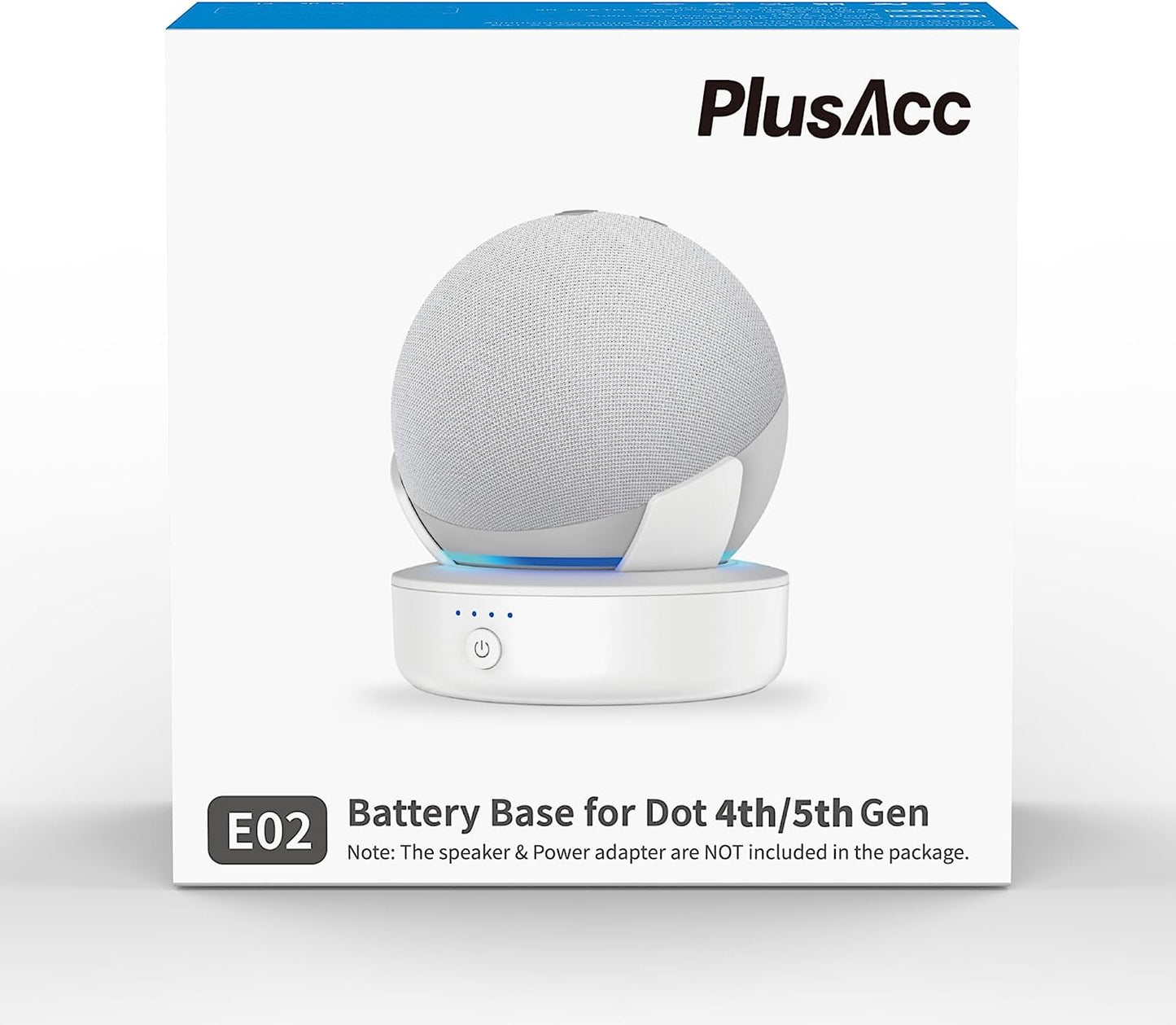 Batteria per Dot 5 Generazione – 10000 Mah Stazione Di Ricarica Portatile Accessori Batteria Senza Fili Con 16 Ore Di Tempo Di Riproduzione (Senza Dot 4 Dispositivi) (Nero)