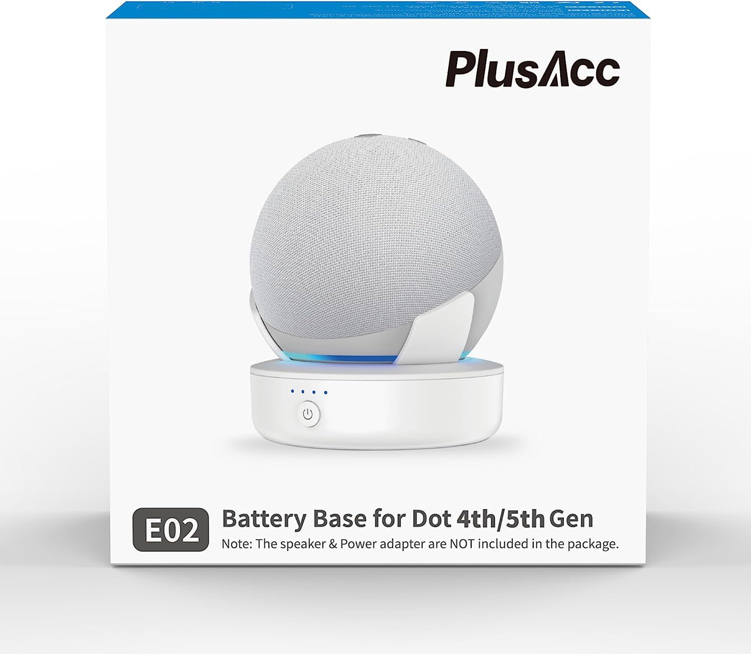 Batteria per Dot 5 Generazione – 10000 Mah Stazione Di Ricarica Portatile Accessori Batteria Senza Fili Con 16 Ore Di Tempo Di Riproduzione (Senza Dot 4 Dispositivi) (Nero)