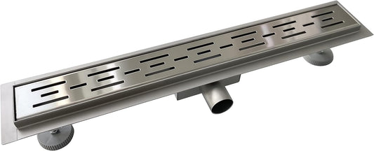 AICAIT Canaletta Scarico Doccia Canalina Scarico Doccia a Pavimento Typo Fessura in Acciaio Inossidabile per Box Doccia Bagno Piscina Drenaggio 70 Cm