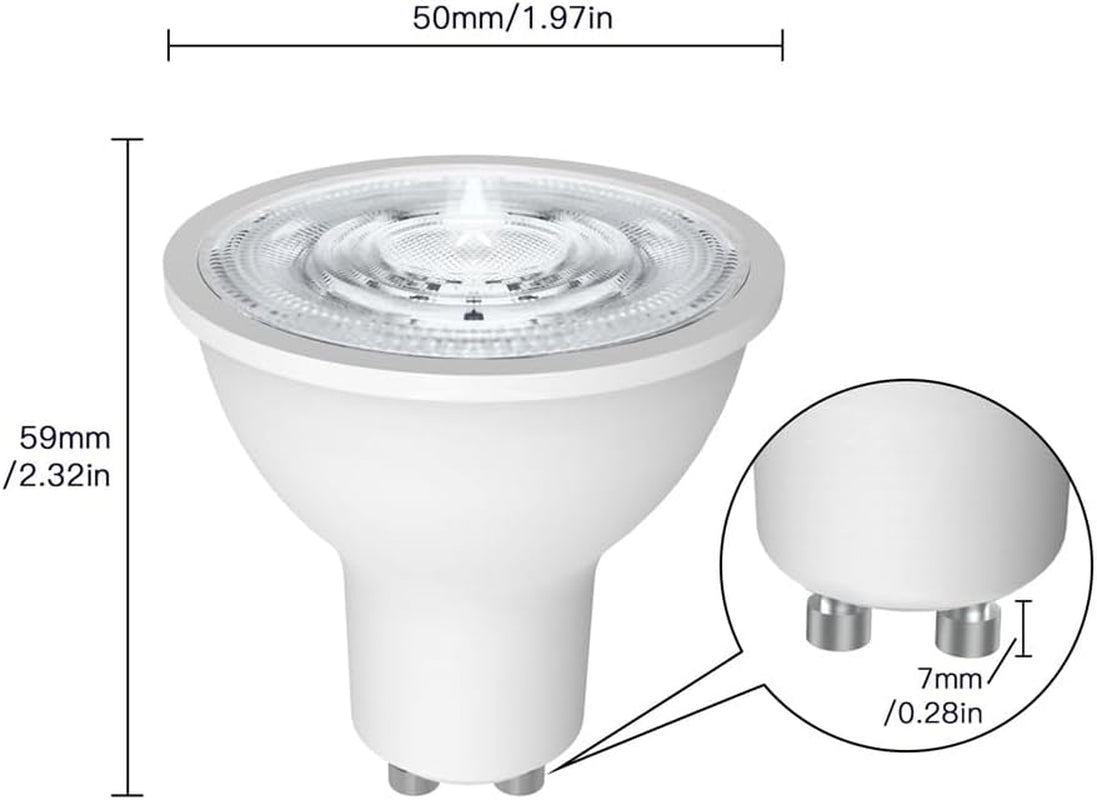 Zigbee Lampadina LED Smart GU10 Da 5W, RGB E Bianco Freddo Dimmerabile, Controllo Vocale Alexa/Google Assistant, 2200-6500K 345Lm Confezione Da 2 (Richiede  Zigbee Hub)