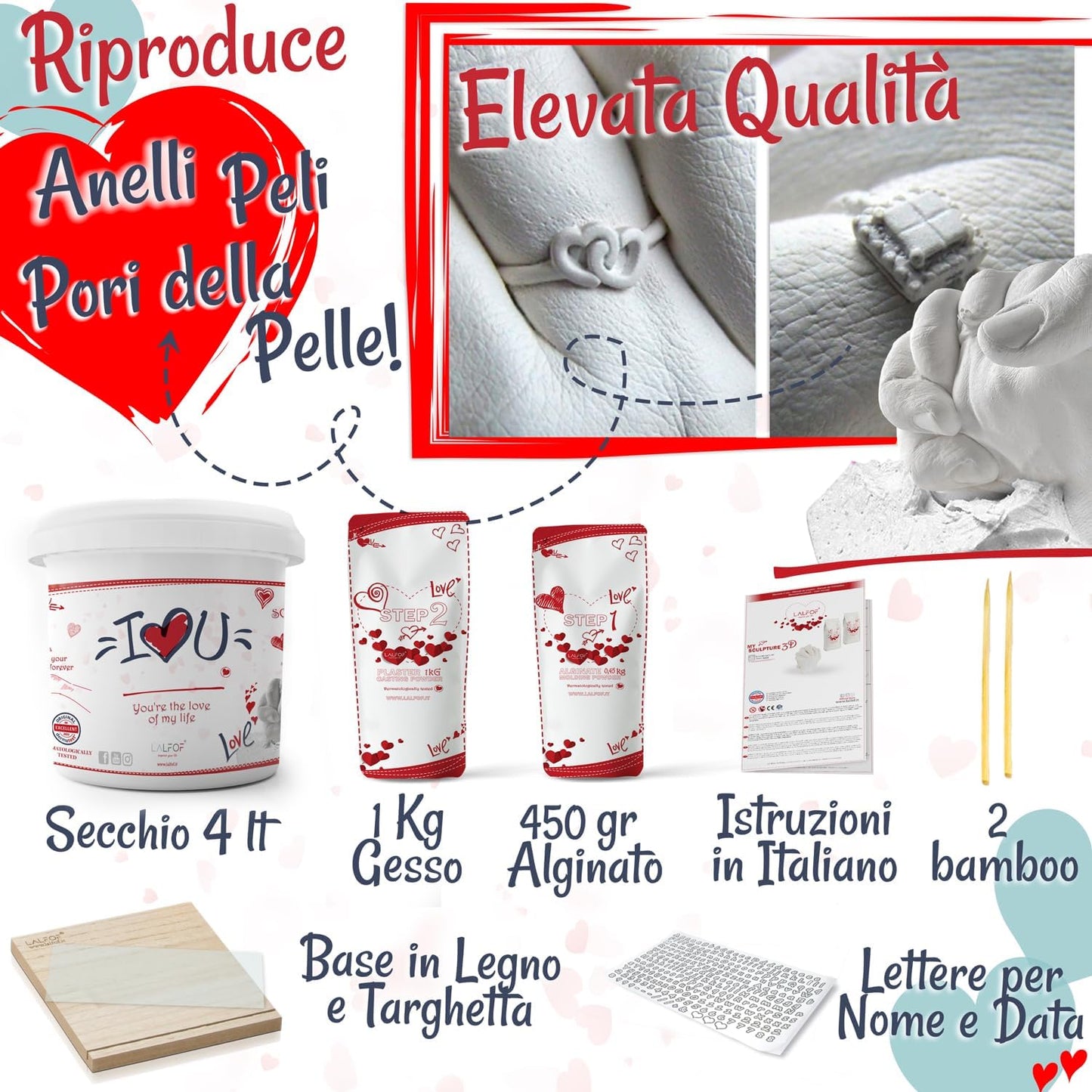 Kit Calco Mani Coppia Con Nome.Idee Regalo Donna Compleanno,Regalo Festa Del Papà,Festa Della Donna,Regali per Lui,Regali per Lei,Idee Regalo Uomo,Regalo Fidanzato, Regalo Anniversario per Lui