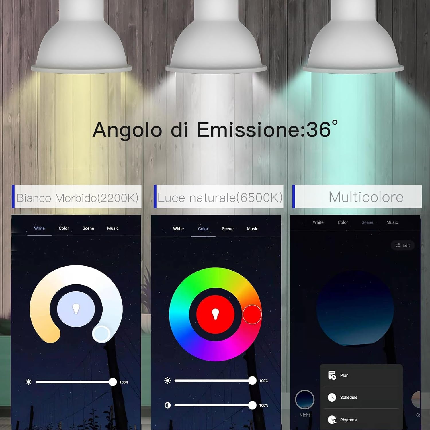 Zigbee Lampadina LED Smart GU10 Da 5W, RGB E Bianco Freddo Dimmerabile, Controllo Vocale Alexa/Google Assistant, 2200-6500K 345Lm Confezione Da 2 (Richiede  Zigbee Hub)