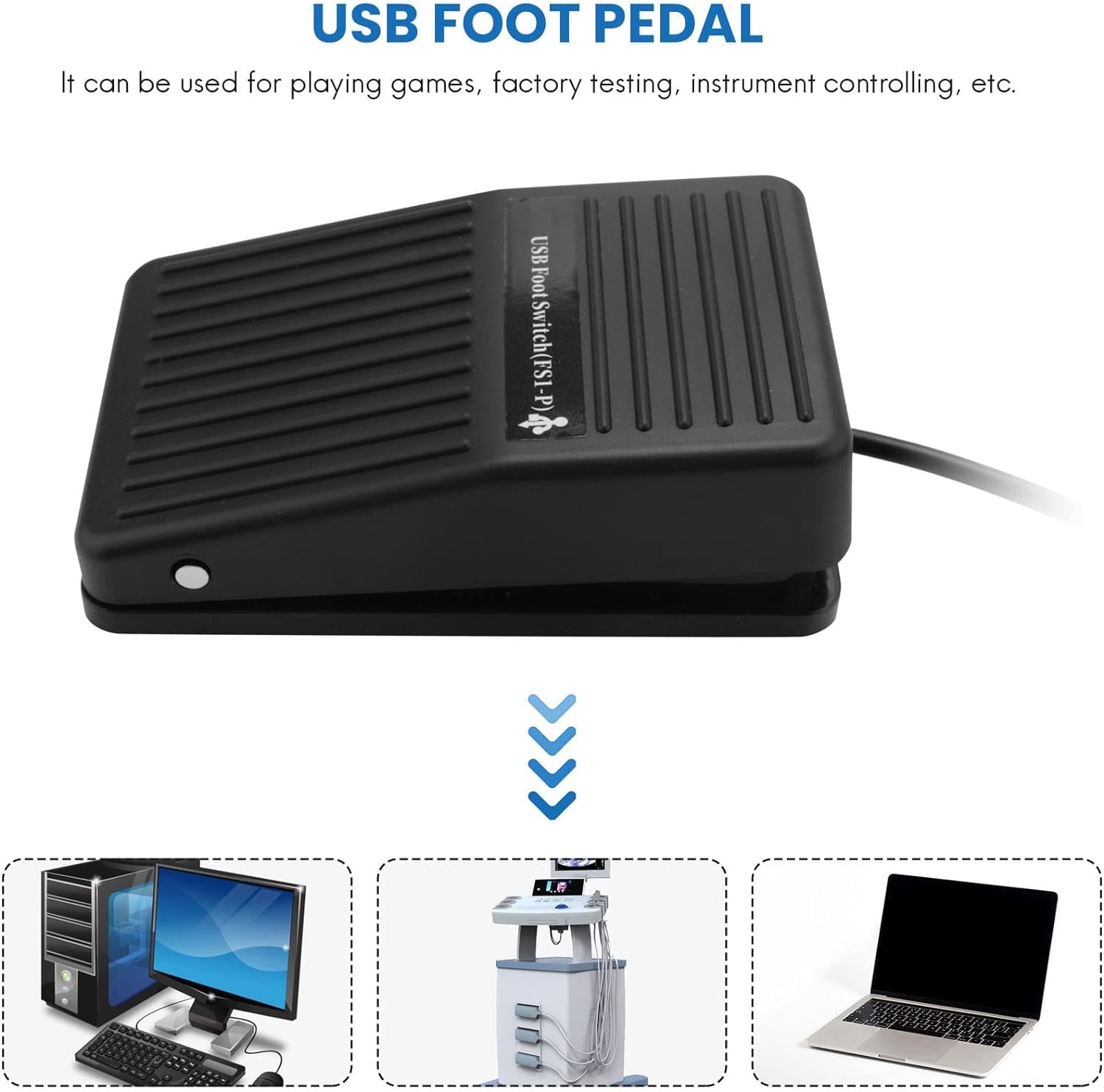 PC USB Pedale Foot Switch Tastiera