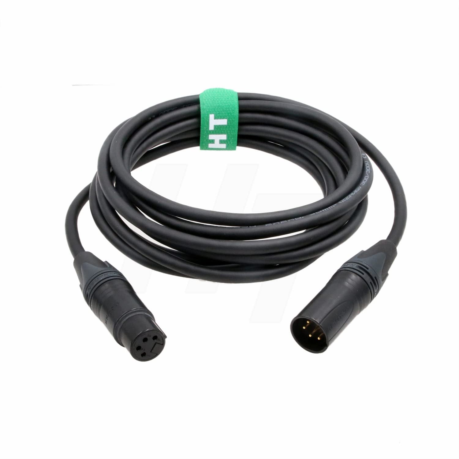 Cavo Di Alimentazione XLR a 4 Pin Maschio a 4 Pin Femmina 3 Metri per Blocco Batteria a Sony Canon Blackmagic Camera Monitor Recorder Mixer