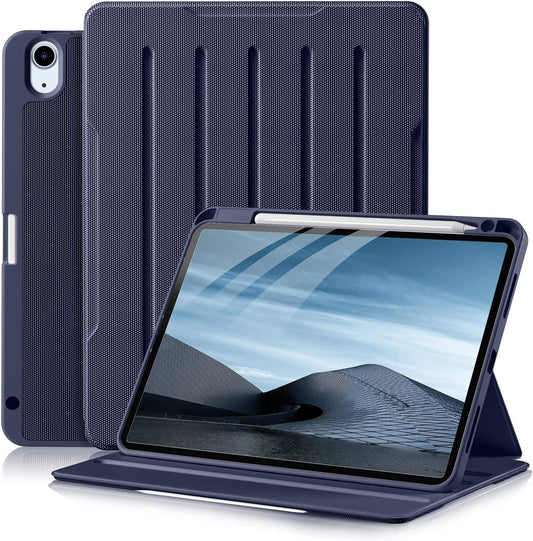 Cover per Ipad Air 5 Generazione (2022) / Ipad Air 4 Generazione (2020) 10.9 Pollici - Cover in Pelle PU Multi-Angolo Con Supporto Tasca E Portapenne, Auto Svegliati/Sonno,Teal Legacy