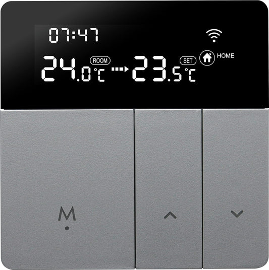 Beok Tuya Termostati Intelligenti Termostato Di Riscaldamento Termostato Ambiente Termostato Wifi Termostato Intelligente Da Parete per Riscaldamento Dell'Acqua Compatibile Alexa, Google 3A TGP53WIFI