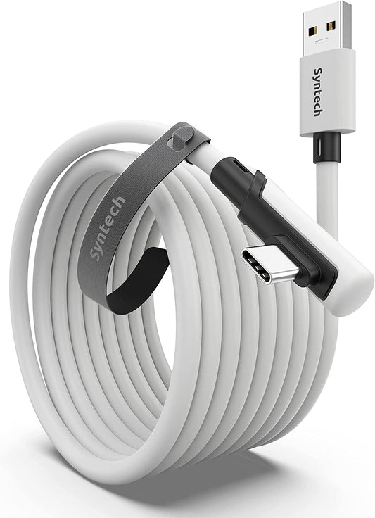 Cavo Link 5 Metri Compatibile Con Oculus/Meta Quest 3/2/Pro Und Pico4/Pro Accessori, Trasferimento Dati PC Ad Alta Velocità, Link Cavo USB 3.0 a USB C per Visore VR E PC Da Gioco