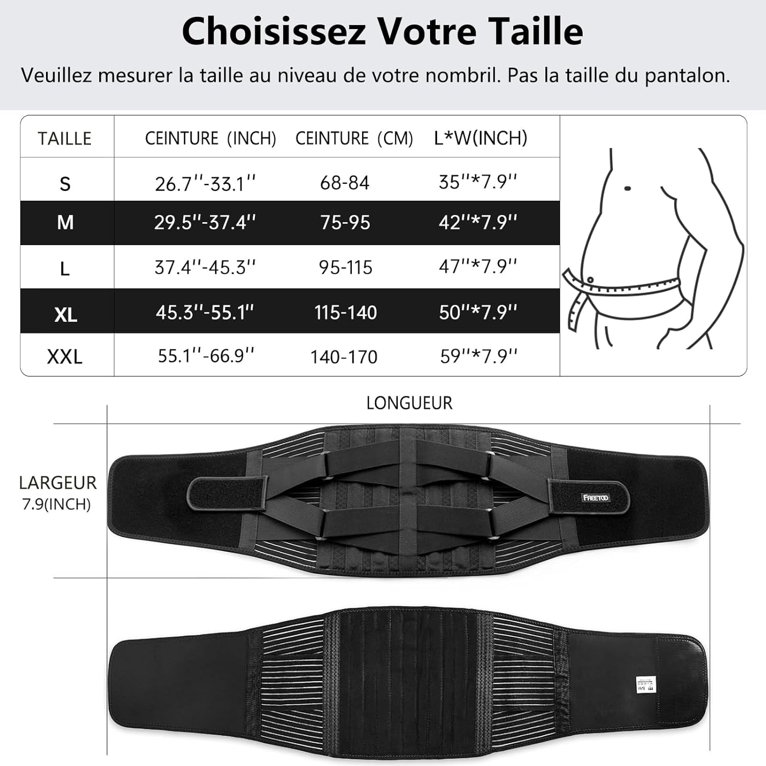 Cintura Lombare Cintura Di Sostegno Lombare Mantenere Bene Lombare 4 Molle Supporto Cinghia Doppia Regolabile per Uomo E Donna