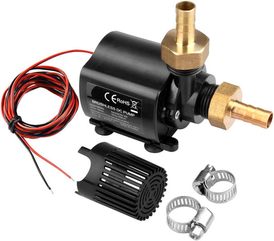 DC 24 V Piccola Pompa Sommergibile 800L/H, 16 W, Pompa per Acquario, Laghetto, Altezza Di Mandata 4,5 M, Pompa Dell'Acqua anti Bruciatura a Secco Con 2 Ugelli