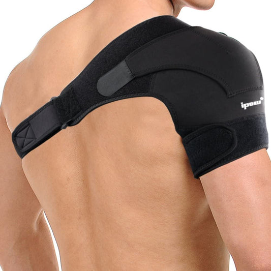 Tutore Spalla Supporto per Spalla Fascia Da Spalla Leggero in Neoprene E Chiusure Regolabile per Protezione Spalla Adatto per Spalla Sinistra O Destra, L