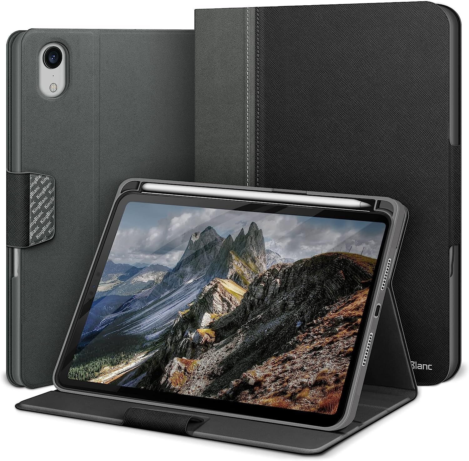 Custodia per Ipad Mini Di 6° Generazione 2021 Da 8,3 Pollici, Con Portapenne, in Pelle Vegana, Con Funzione Sleep/Sveglia E Supporto Versatile
