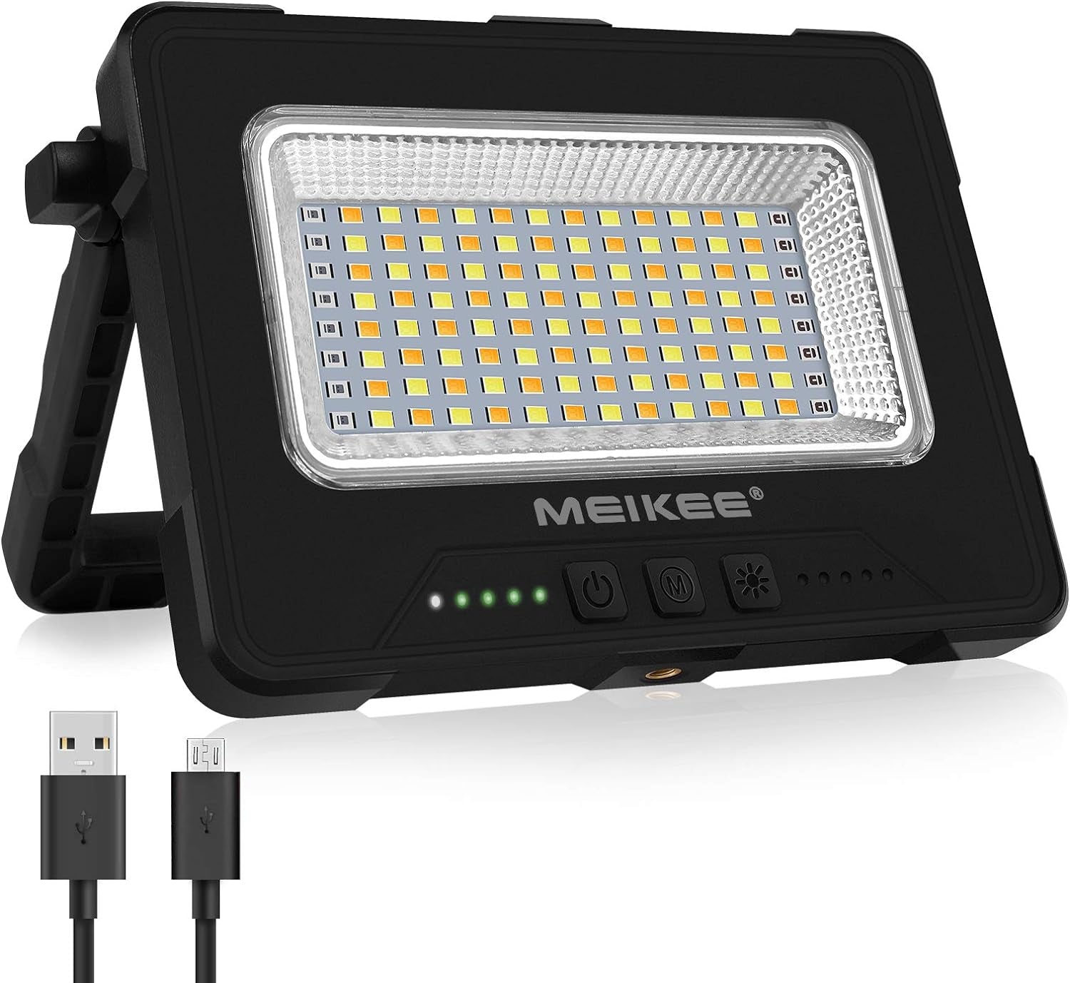 EIKEE Faretto Led Ricaricabile, Luce Di Lavoro 1000LM Portatile 3 Colori E 5 Luminosità