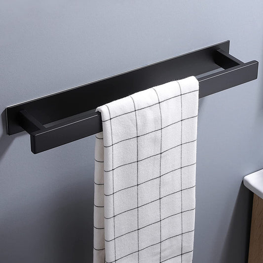 Nero Bagno Portasciugamani Autoadesivo Porta Salviette Porta Porta Asciugamano 40CM