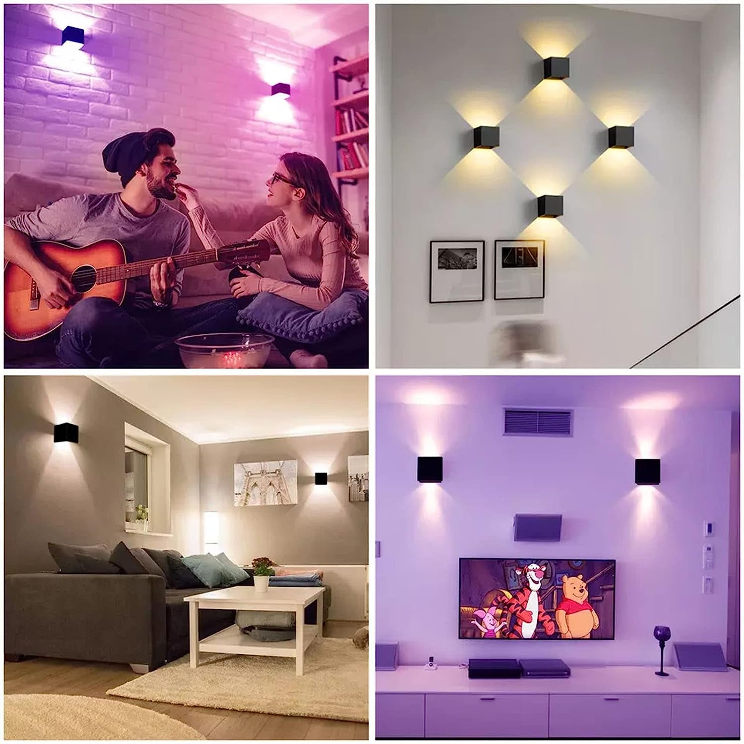 Lampada Da Parete LED Smart Wifi Interna/Esterna (Nero)