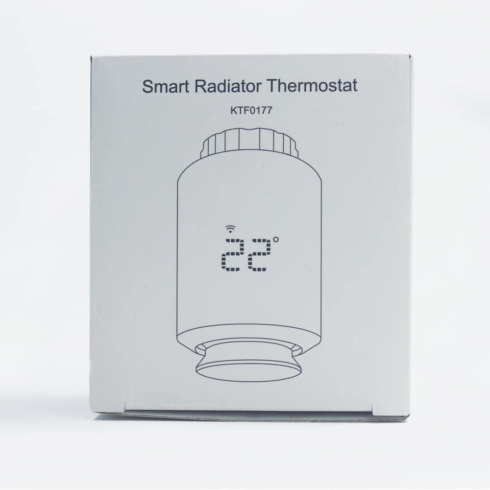 Valvola Termostatica Smart Zigbee per Termosifoni, Testa Termostatica Programmabile Controllo per Smart Life APP, Alexa/Google Assistant, Tuya Zigbee Gateway Richiesto