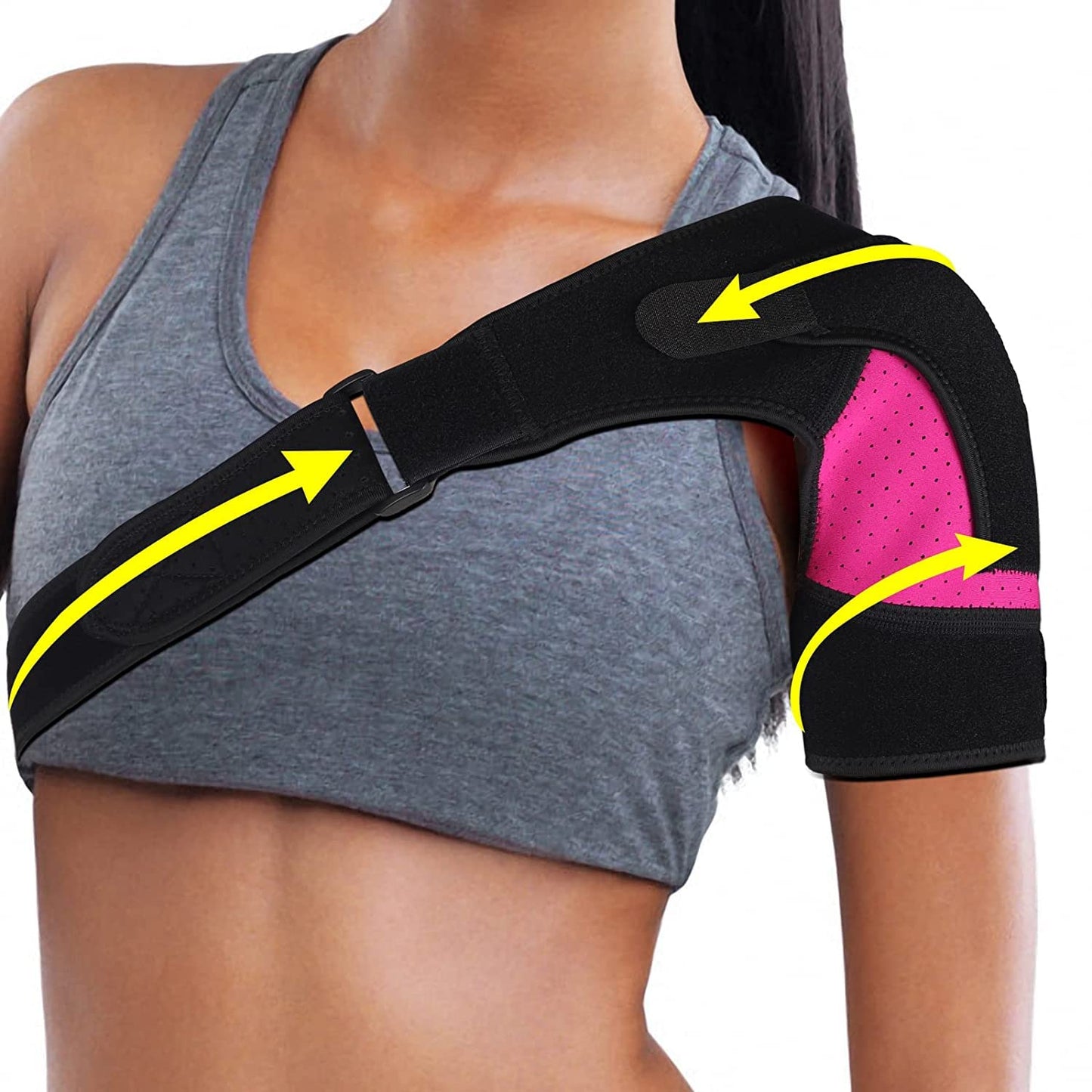 Supporto per Spalle in Neoprene, Supporto Regolabile per La Prevenzione Degli Infortuni E Il Recupero Degli Infortuni Sportivi, Spalle Artritiche per Spalla Sinistra/Destra, Uomo/Donna