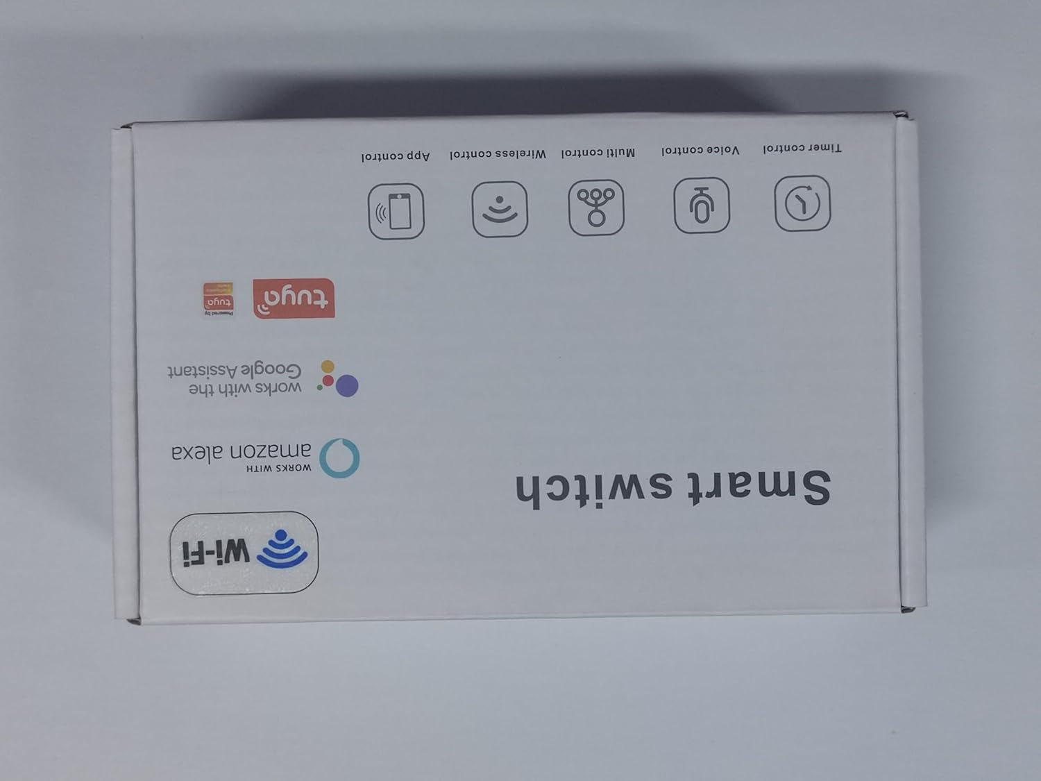 Interruttore Della Luce Intelligente Wifi, Controllo Vocale Funziona Con Alexa E Google Home, Timer E Condivisione Dispositivo, È Necessario Il Filo Di Neutro, Bianco 2 Way