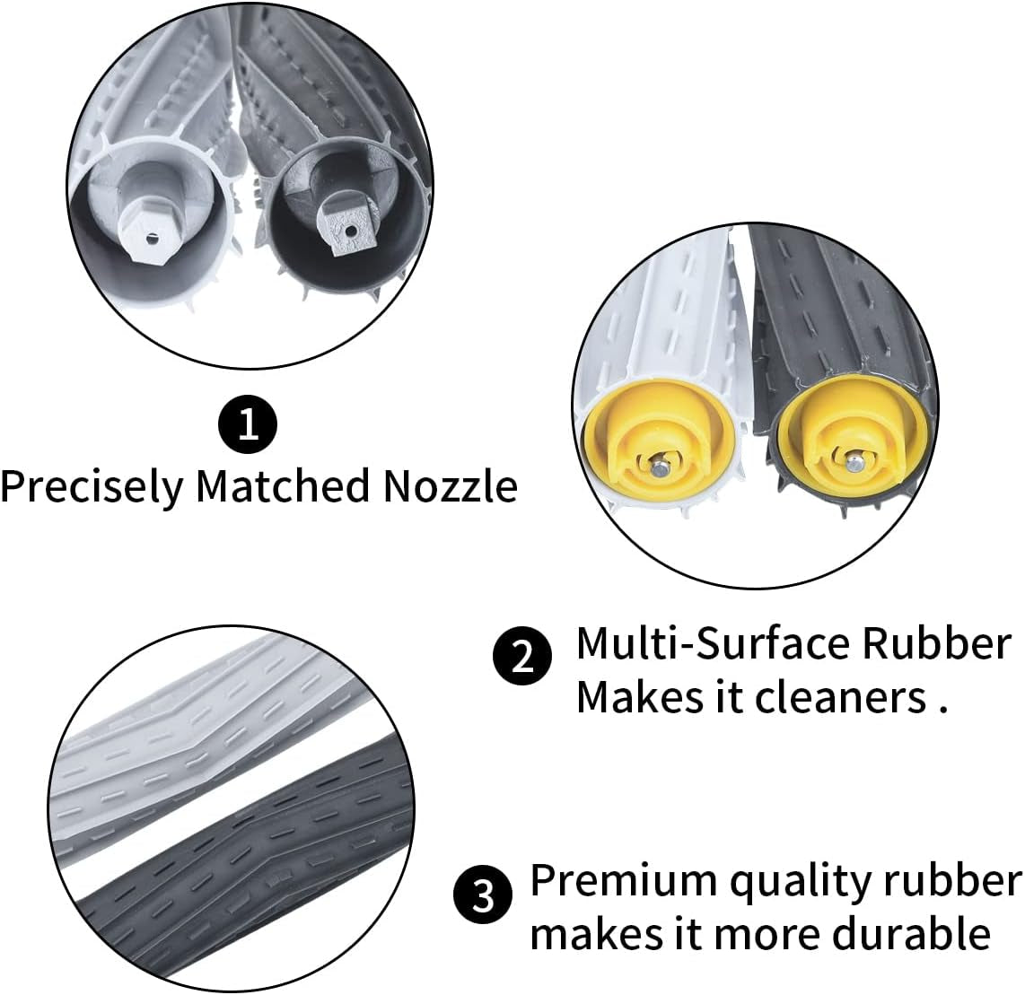 Ricambi Di Spazzole in Gomma per Irobot Roomba Serie 800 E 900 860 861 865 866 870 871 876 880 885 886 890 891 895 960 966 980 Robot, Accessori Roller Brush per Irobot Roomba 800 & 900