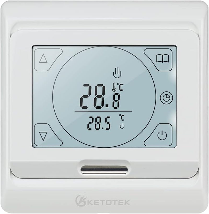 Termostato Riscaldamento Programmabile Digitale Con Sonda AC 220V 16A LCD Touch Screen a Pavimento Termostato Ambiente Da Parete Elettrico Regolatore Di Temperatura