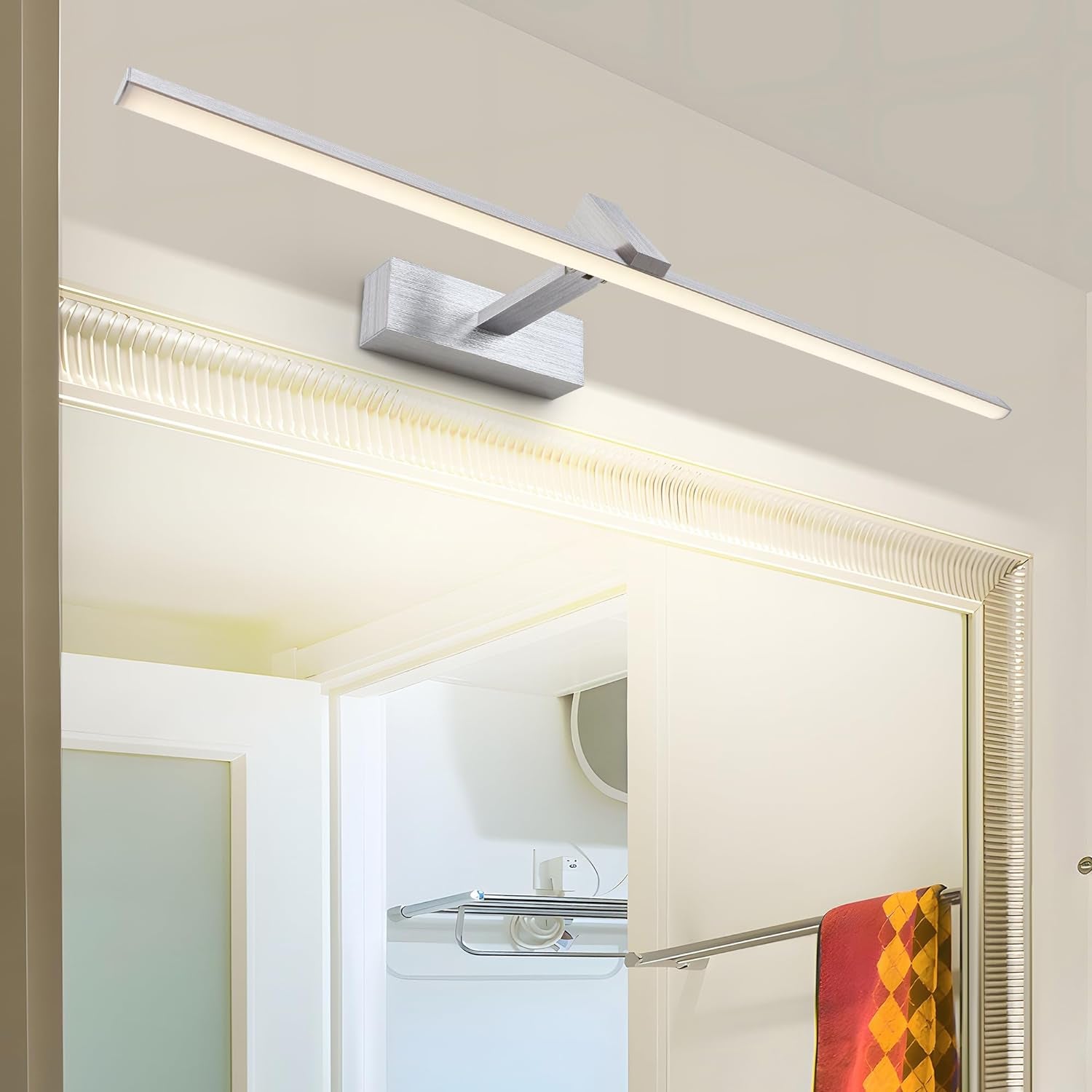 Lampada Da Specchio Bagno 60CM 12W 1320 Lumen LED Lampada Da Specchio per Bagno Luce Specchio Bagno Applique Adatto per Specchio/Armadio/Illuminazione a Parete/Murales