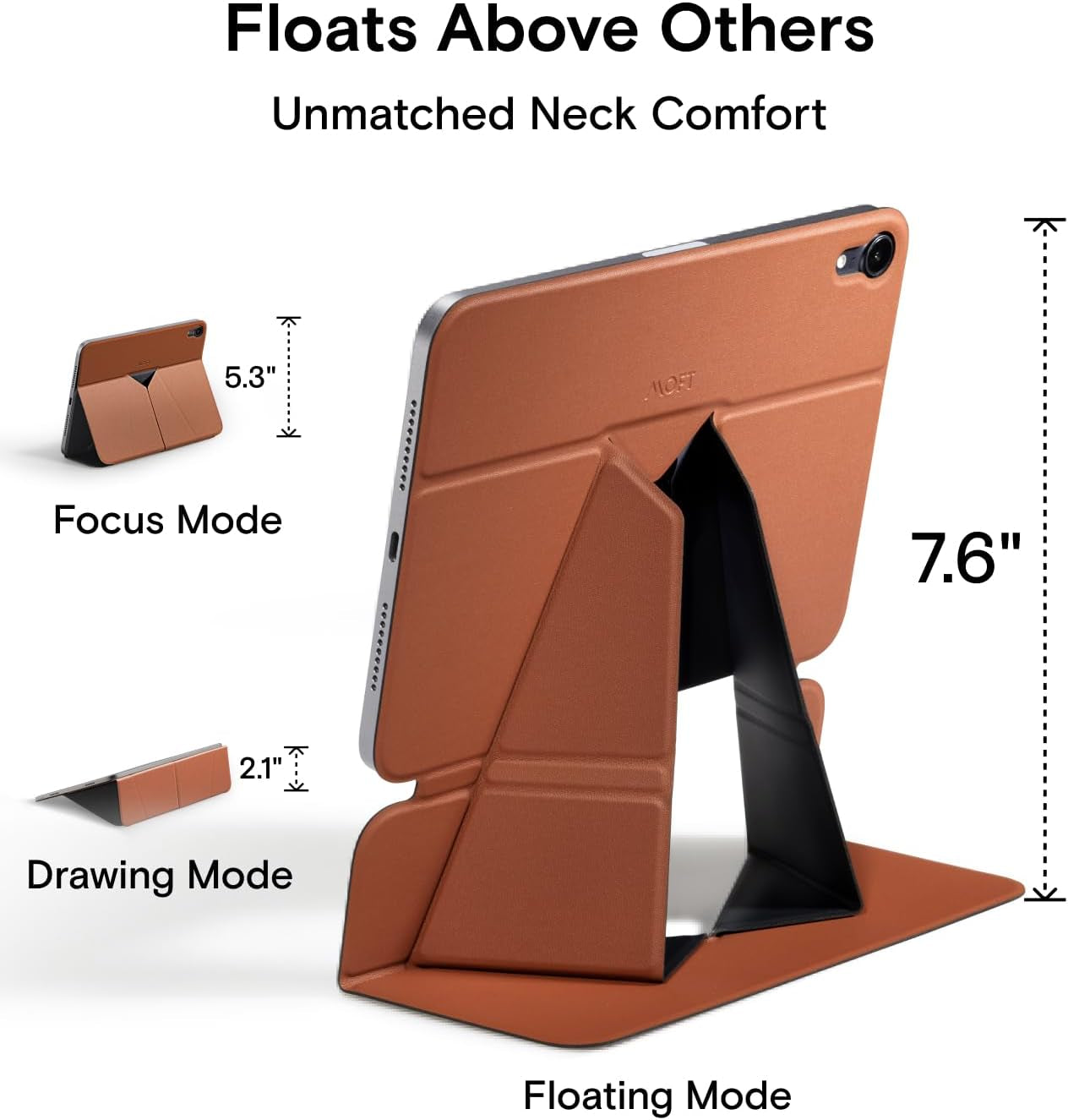 Supporto per Tablet Da Scrivania, Supporto Regolabile per Ipad Folio Custodia Magnetica Con 3 Angoli Di Visione, Compatibile Con Ipad Mini 6 (Versione 2023)