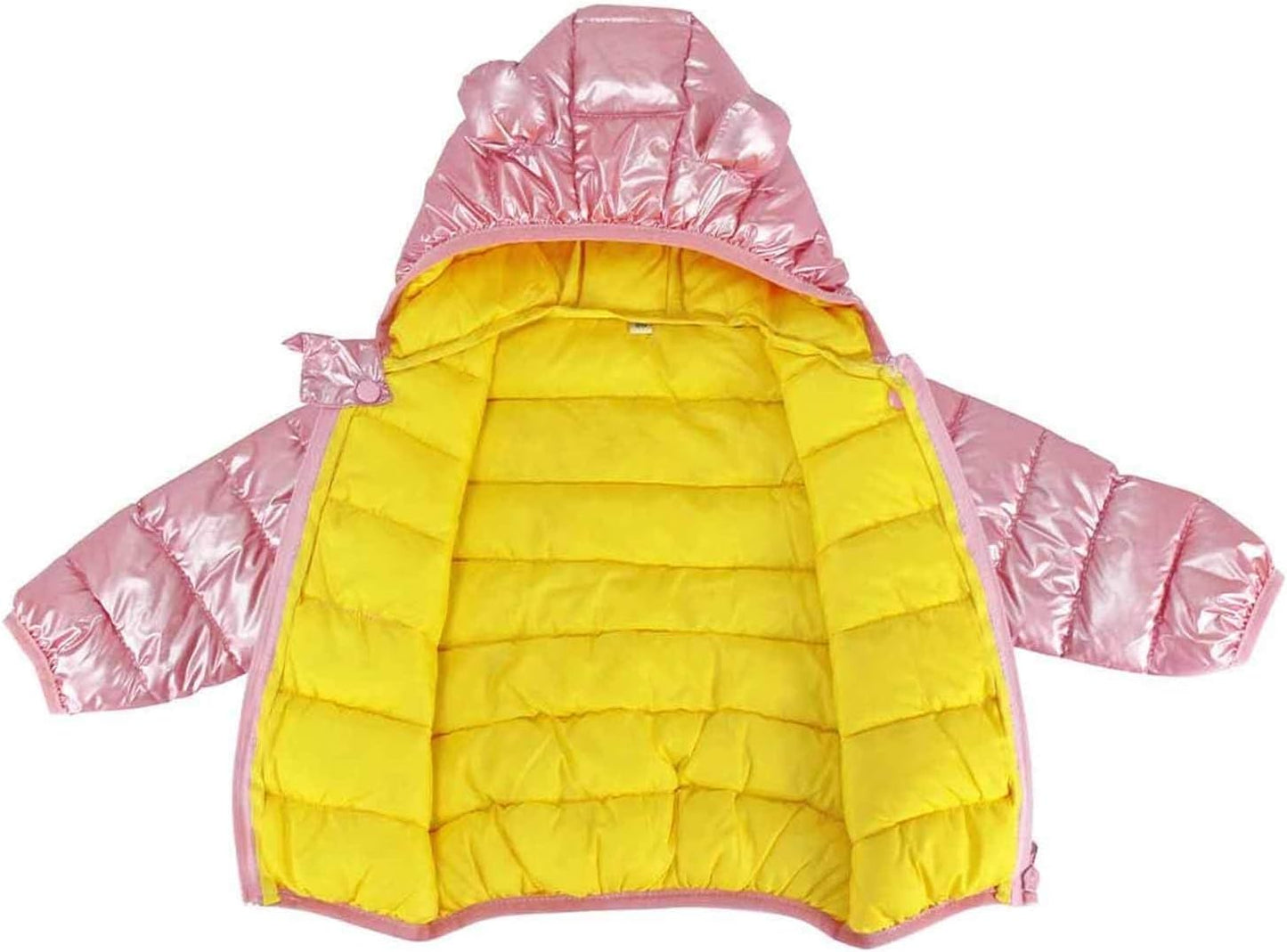 Bambino Giacche Cappotto Con Cappuccio Inverno Ragazzi Ragazze Piumino Leggero Giubbotti
