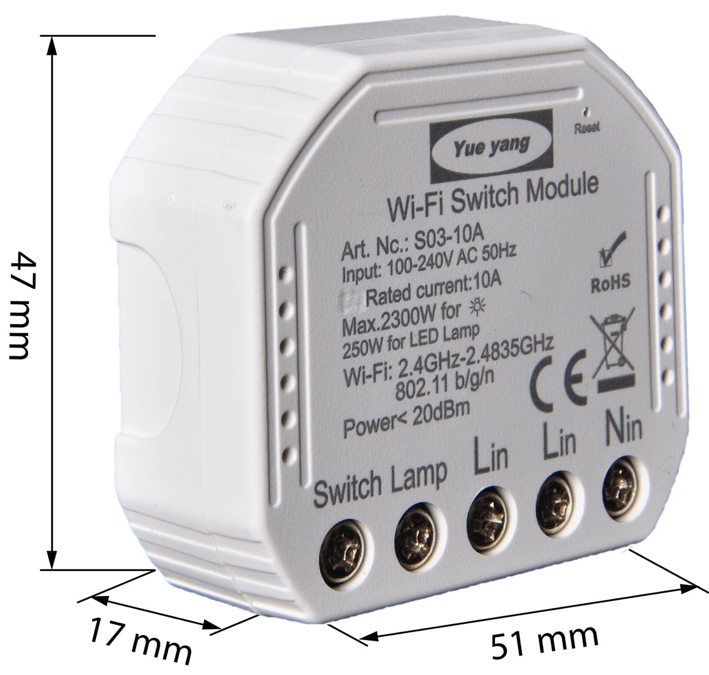 Wifi Smart Light Switch Modulo Interruttore Fai Da Te Smart Life/Tuya APP Telecomando, Funziona Con Alexa Echo Google Home 1/2 Via…