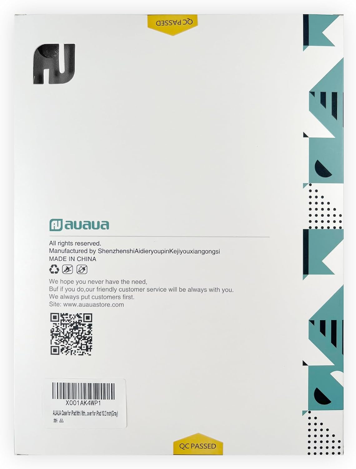 Custodia per Ipad 9A Generazione 10.2" 2021 / Ipad 8A Generazione 2020 / Ipad 7A Gen 2019, Con Portapenne Integrato, Auto Svegliati/Sonno (Grigio)