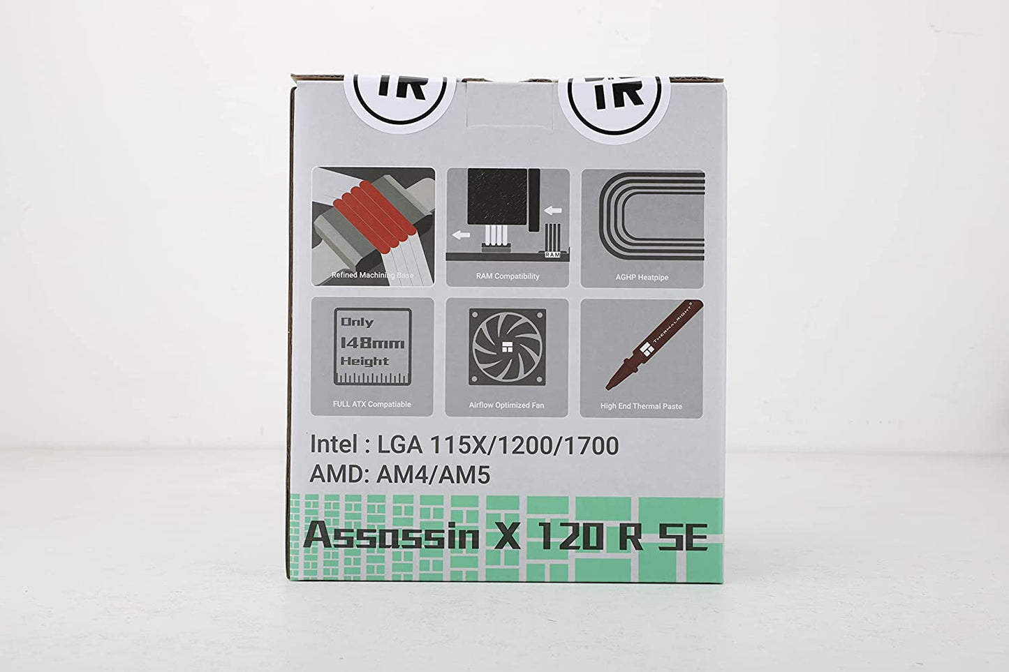 Assassin X 120 SE CPU Air Cooler, AX120 SE, 4 Heatpipes, TL-C12C PWM Silent Fan CPU Cooler Con Cuscinetto S-FDB, per AMD Am4/Intel 1150/1151/1155/1156/1200/1700/17XX