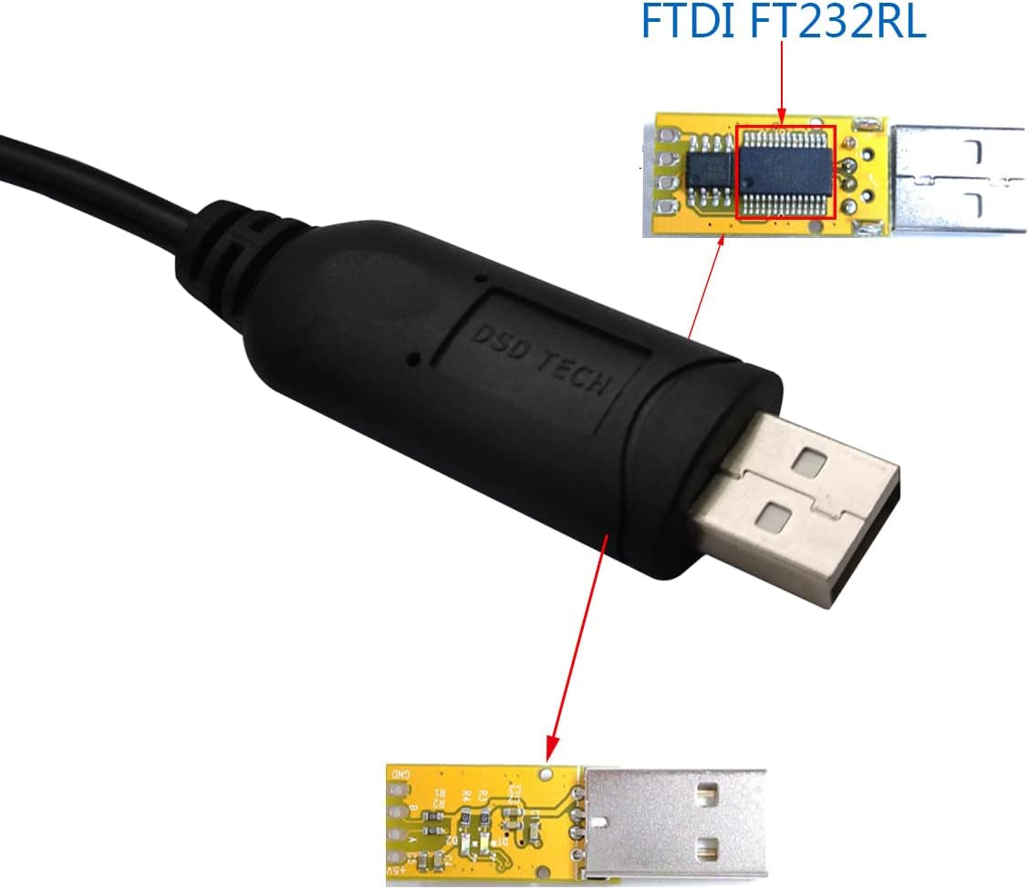 Cavo Di Interfaccia Da USB a DMX Con Chip FTDI - 5,9 Piedi