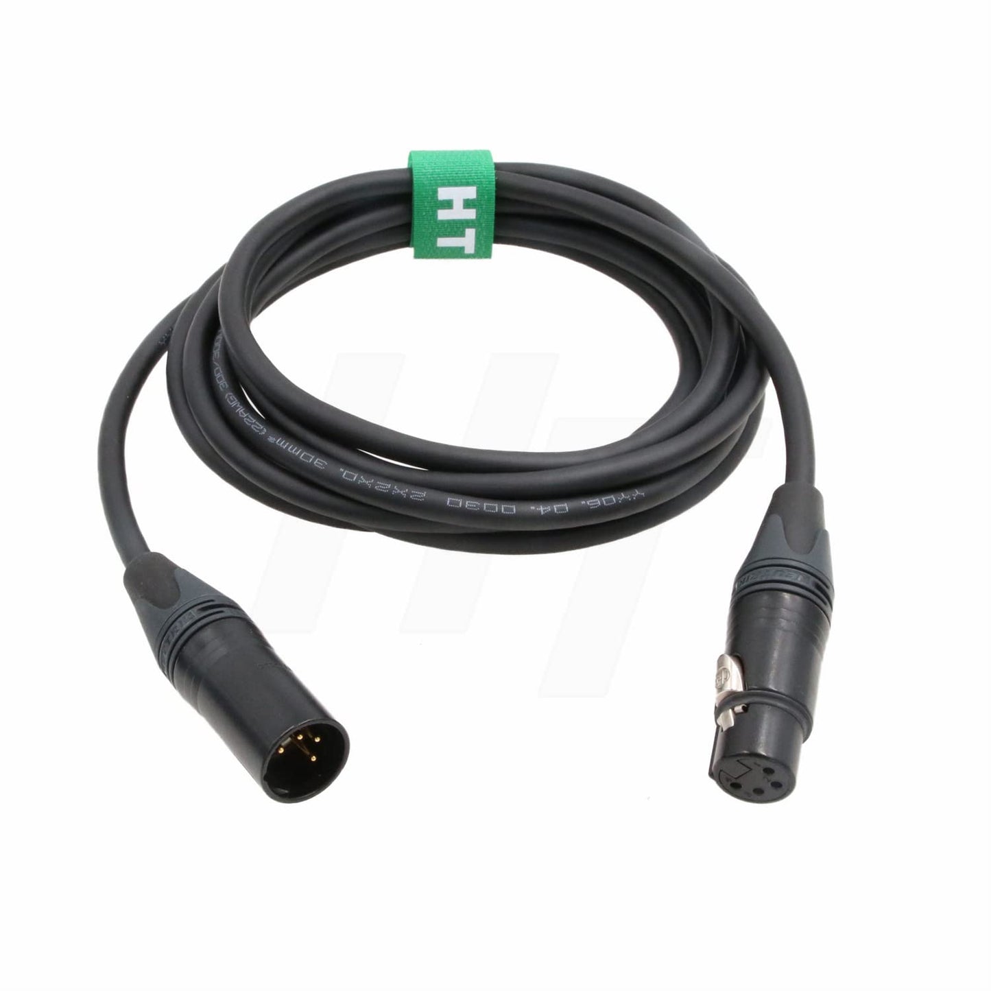 Cavo Di Alimentazione XLR a 4 Pin Maschio a 4 Pin Femmina 3 Metri per Blocco Batteria a Sony Canon Blackmagic Camera Monitor Recorder Mixer