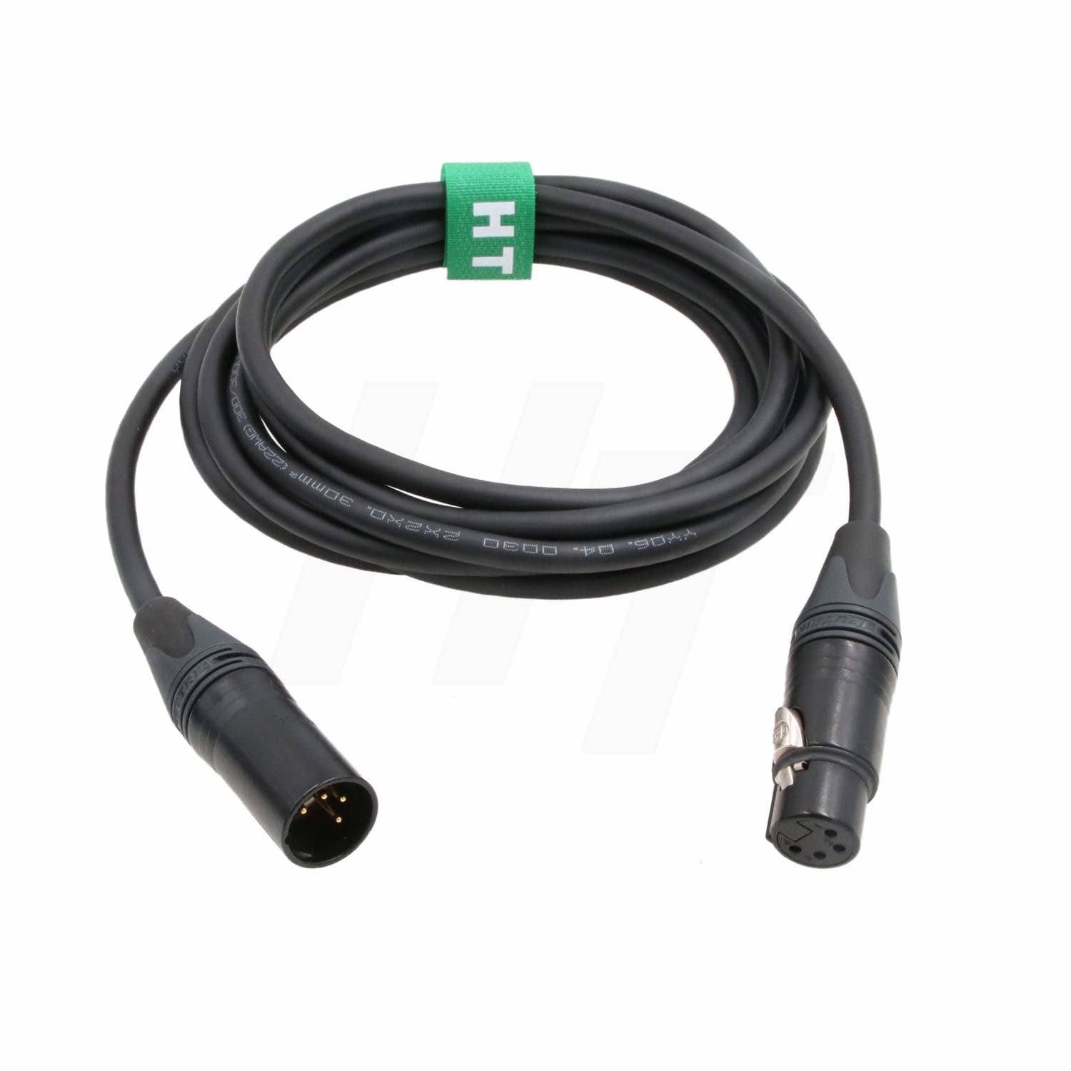Cavo Di Alimentazione XLR a 4 Pin Maschio a 4 Pin Femmina 3 Metri per Blocco Batteria a Sony Canon Blackmagic Camera Monitor Recorder Mixer