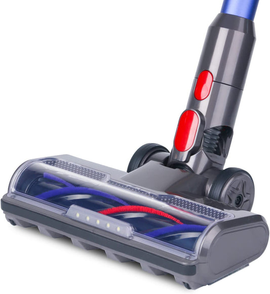 Spazzola Compatibile Con Dyson V7 V8 V10 V11 V15 Accessorio per Aspirapolvere Bocchetta per Pavimenti Con 5 Luci Anteriori Larghe 26 Cm