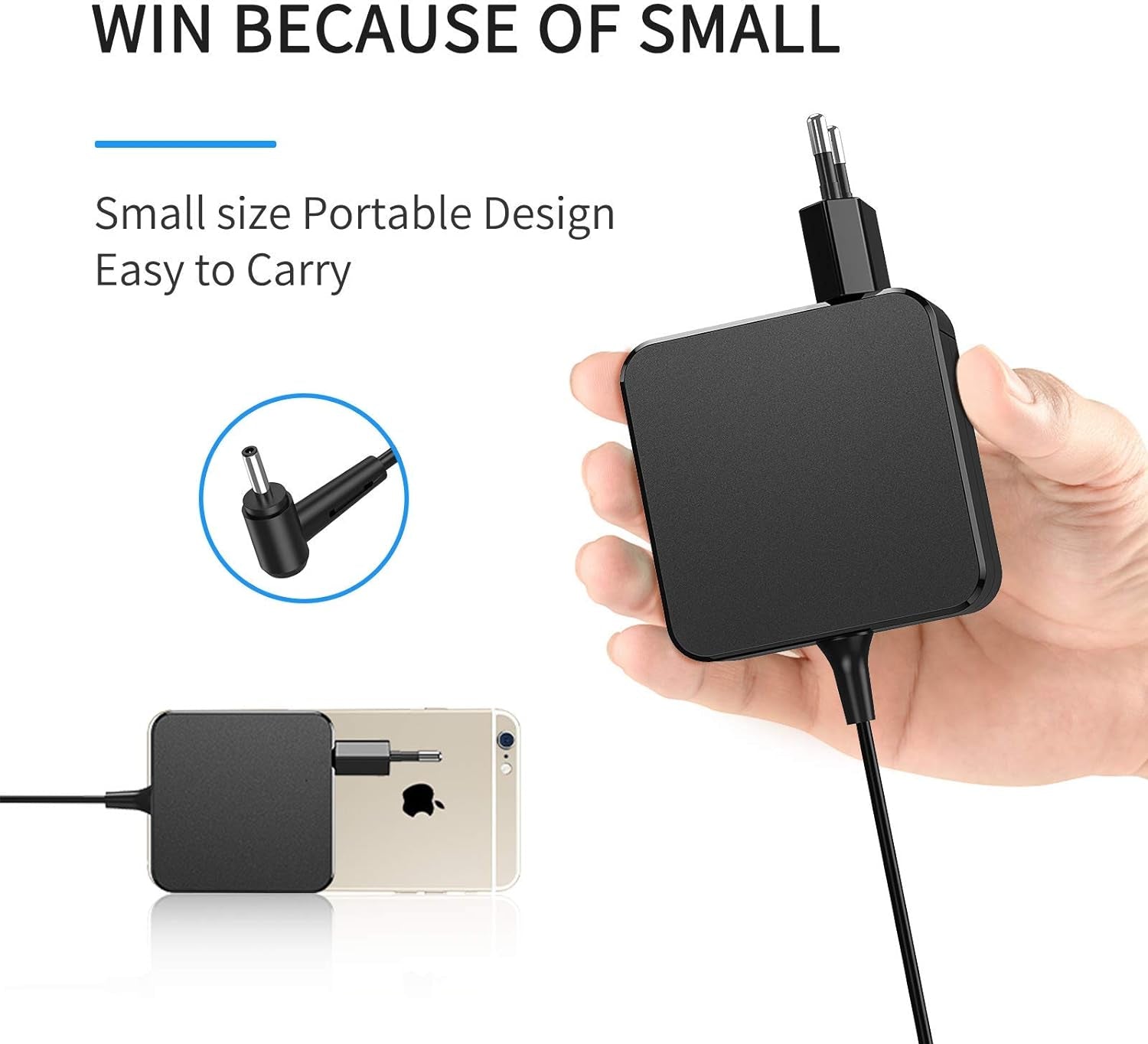 65W Notebook Alimentatore Caricabatterie per PC Portatile ASUS Vivobook S14 S406UA F556 F556U F556UA F556UQ F556UV F556UJ F756UA S510UA S510UN UX303U UX331UN Taichi 21 Caricatore Adattatore