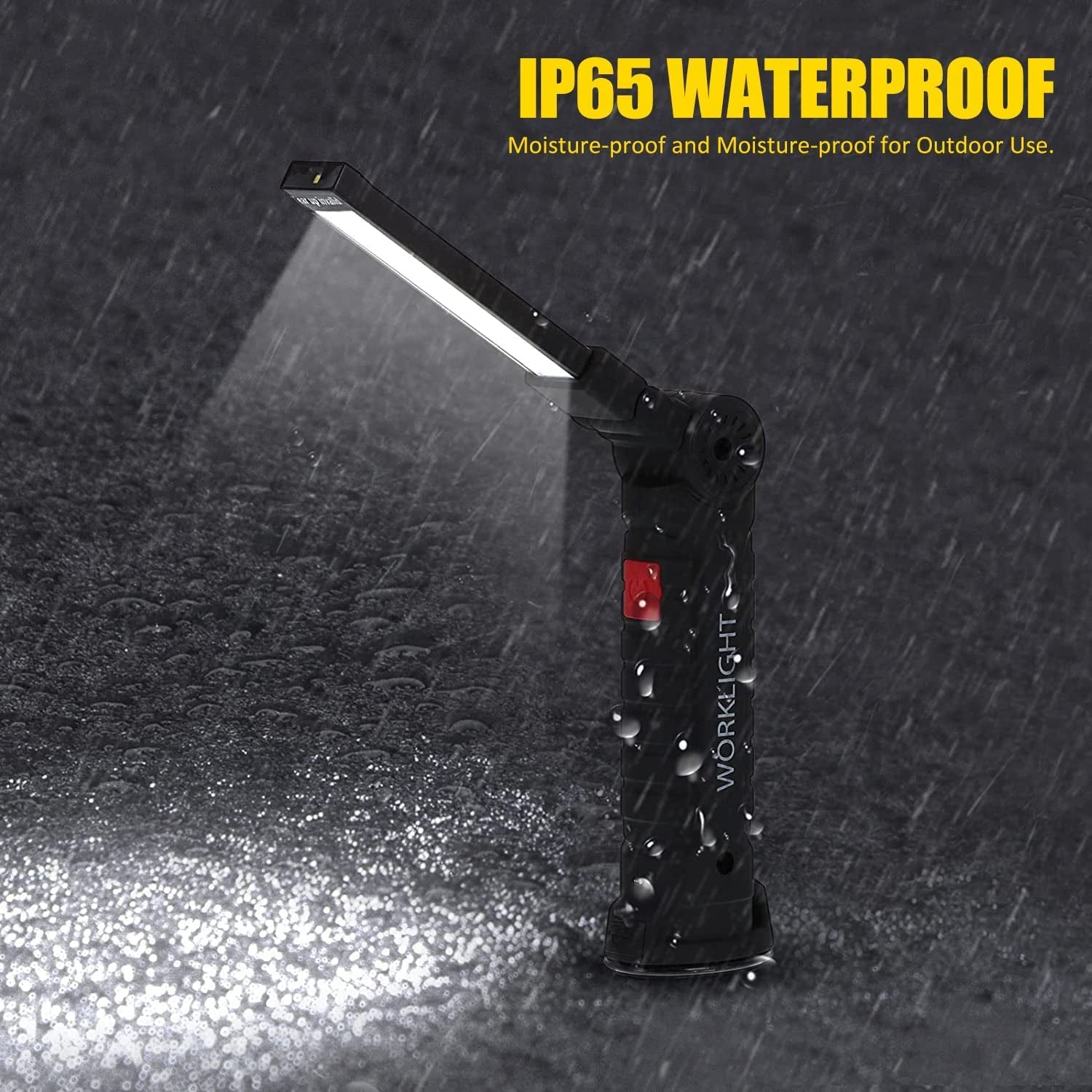 USB Torcia Ricaricabile Luce Da Lavoro Torcia LED Portatile COB Gancio Magnetico Appeso per Campeggio Esterno Auto Officina Lampada
