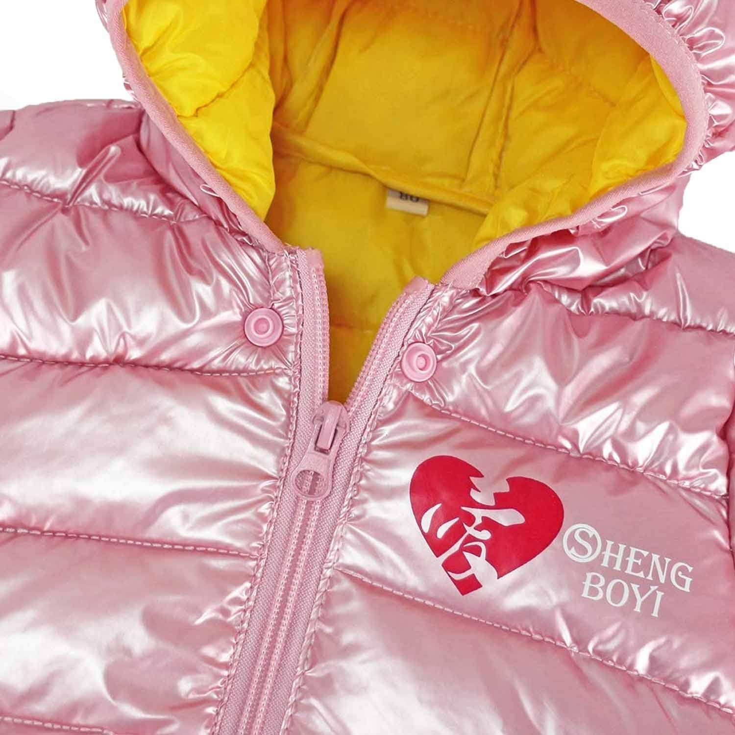 Bambino Giacche Cappotto Con Cappuccio Inverno Ragazzi Ragazze Piumino Leggero Giubbotti