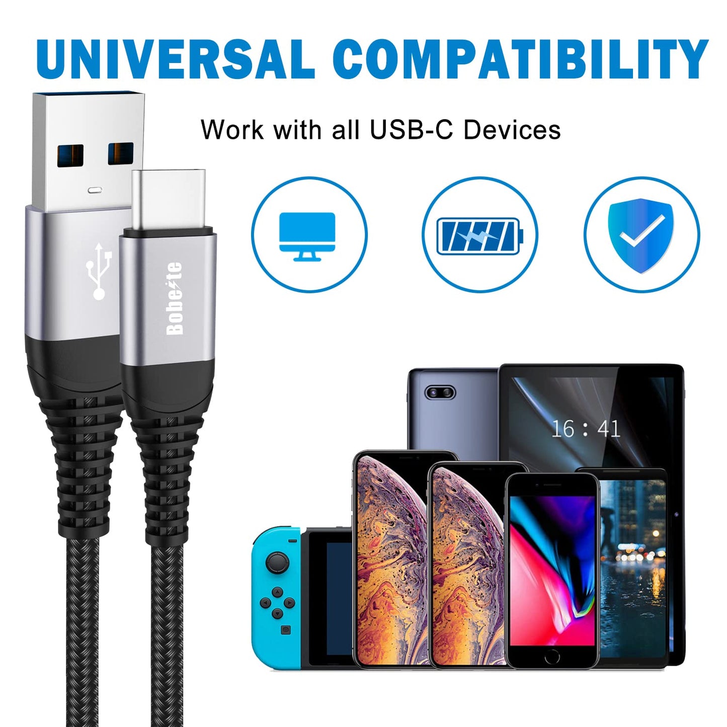 - Cavo USB C Ricarica Rapida per Samsung Galaxy S10 S10E S20 plus Ultra,A51 A71 A31 A52 A72,A41 A21 A21S A50 A40 A72,A41 A21S A50 A40 A727 0,A3 A5 2017