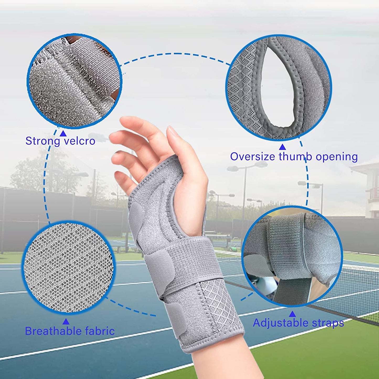 Attelle De Poignet Pour Canal Carpien Pour Homme Et Femme, Attelle De Poignet Réglable Pour Main Droite Et Gauche, Soulagement De La Douleur Pour L'Arthrite, Les Tendinites