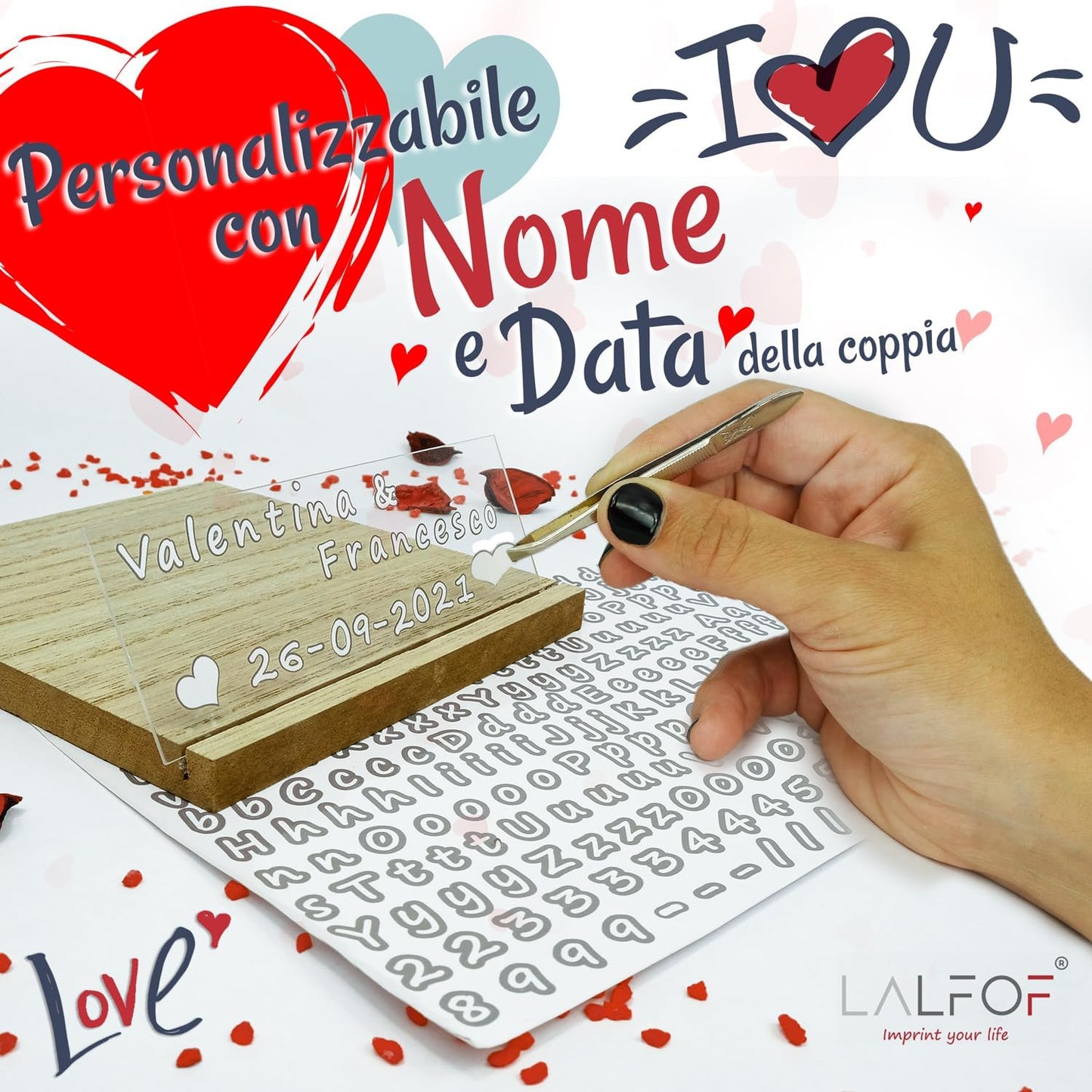 Kit Calco Mani Coppia Con Nome.Idee Regalo Donna Compleanno,Regalo Festa Del Papà,Festa Della Donna,Regali per Lui,Regali per Lei,Idee Regalo Uomo,Regalo Fidanzato, Regalo Anniversario per Lui