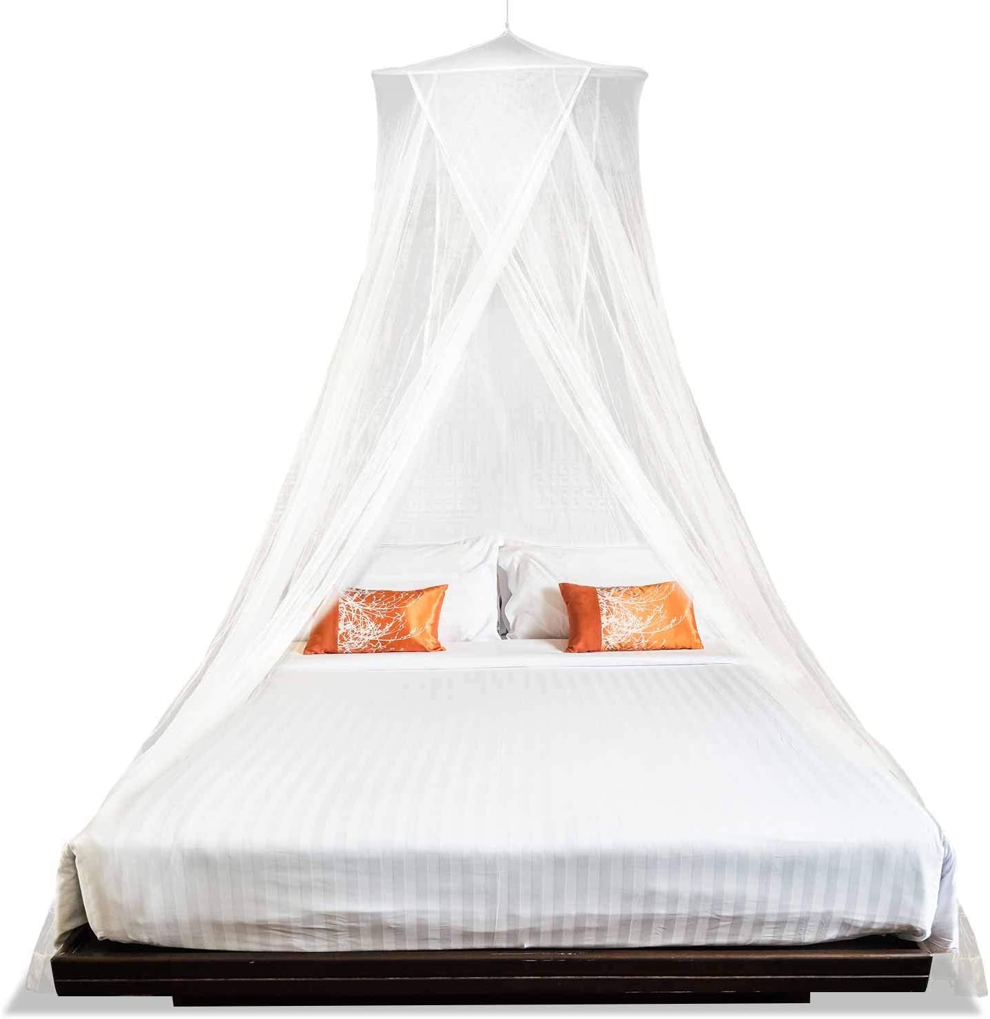 Zanzariera Letto Matrimoniale XL, Zanzariera Da Letto Matrimoniale a Baldacchino, Culle O Amache, Zanzariera per Letto Matrimoniale Con 2 Aperture, Contro Mosche, Vespe E Altri Insetti