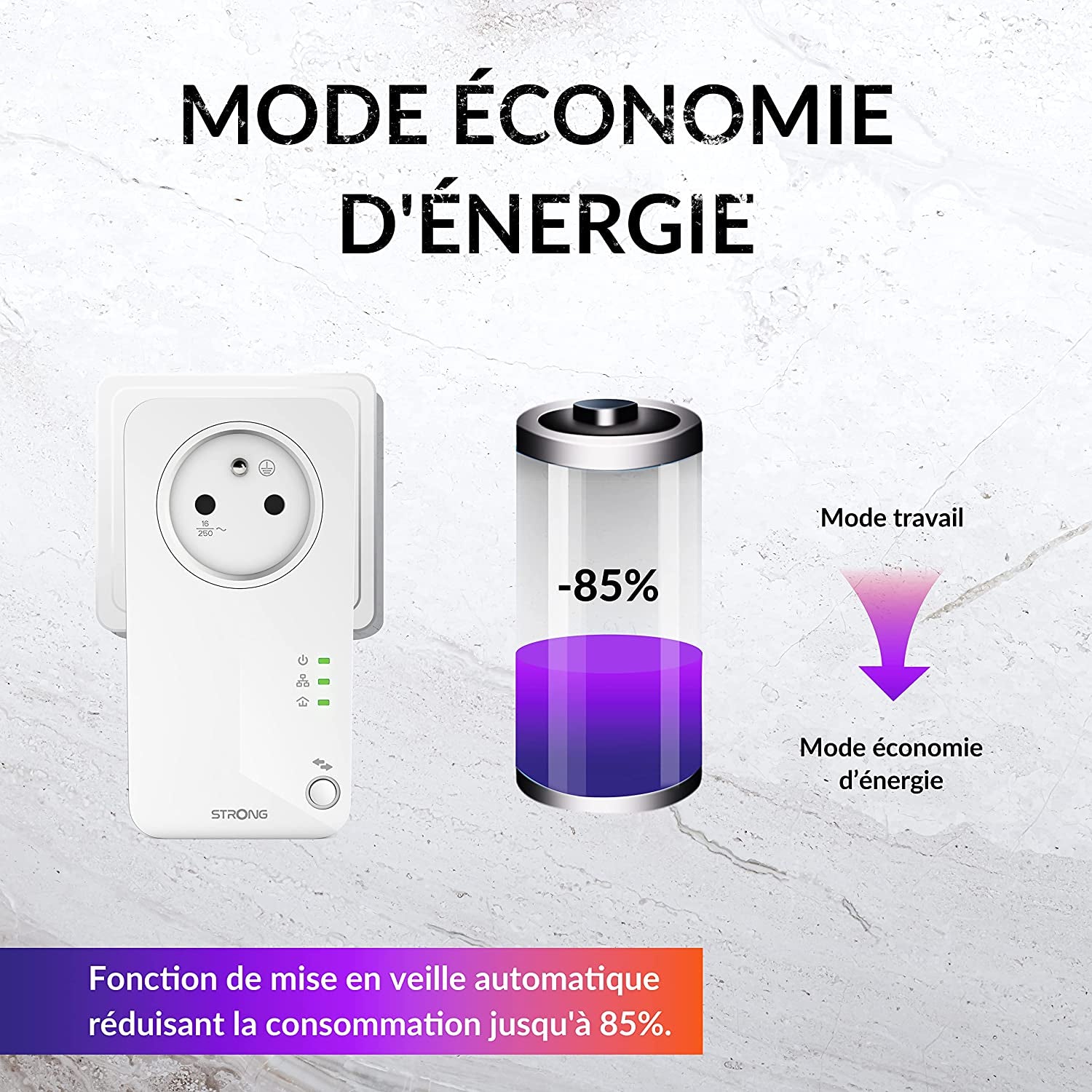 Confezione Da 2 Prese CPL Da 600 Mbps, Presa Filtrata E Porta Ethernet, Compatibile Con Box Internet, Ideale per Multitv, Nessuna Configurazione, Pronta All'Uso (2 CPL600 Mbt/Porta RJ45)