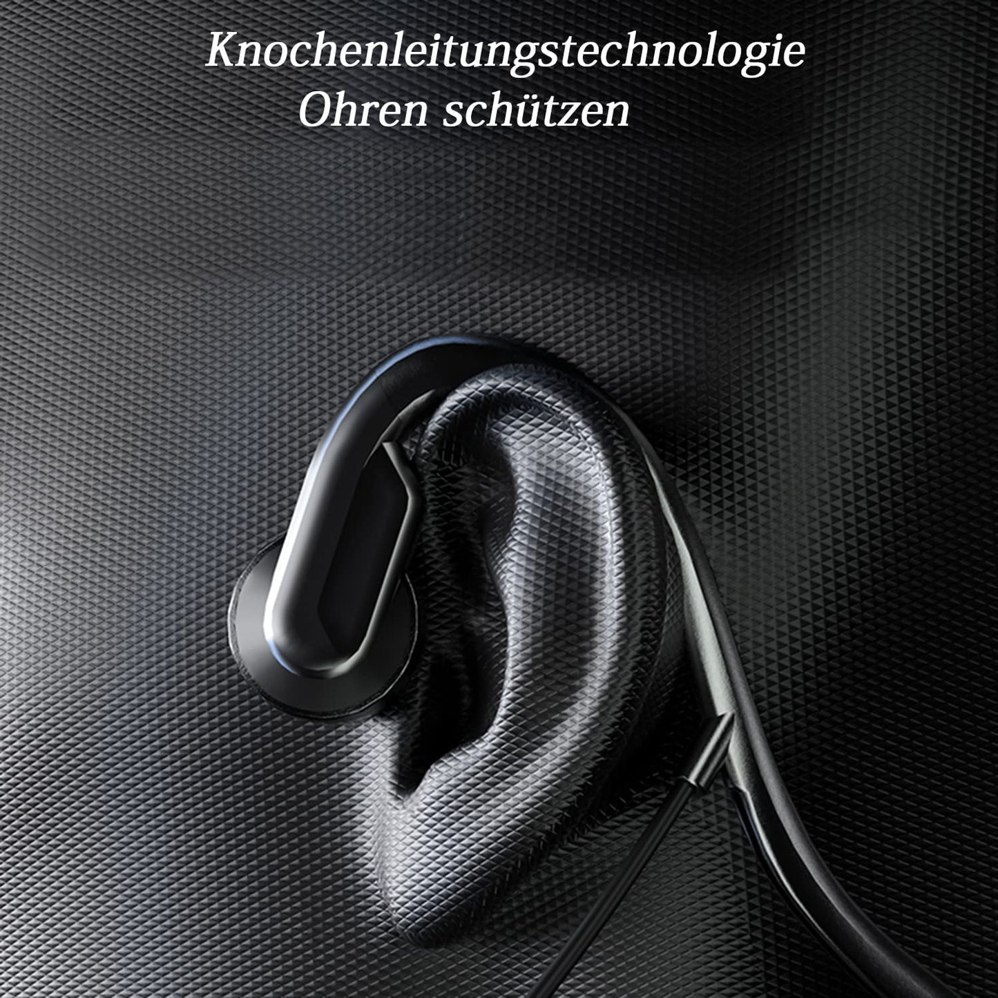 Cuffie a Conduzione Ossea Con Cavo Cuffie Sportive Con Microfono Cablato Cuffie IPX5 Impermeabile Musica Leggera per Corsa, Allenamento, Escursionismo, Guida, Ciclismo (G5-USB-C)